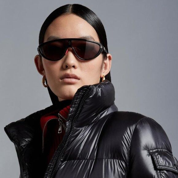 Moncler 🕶️ New Moncler ML0239 01E Black/Brown Sunglasses Size ONE SIZE - 2 Thumbnail