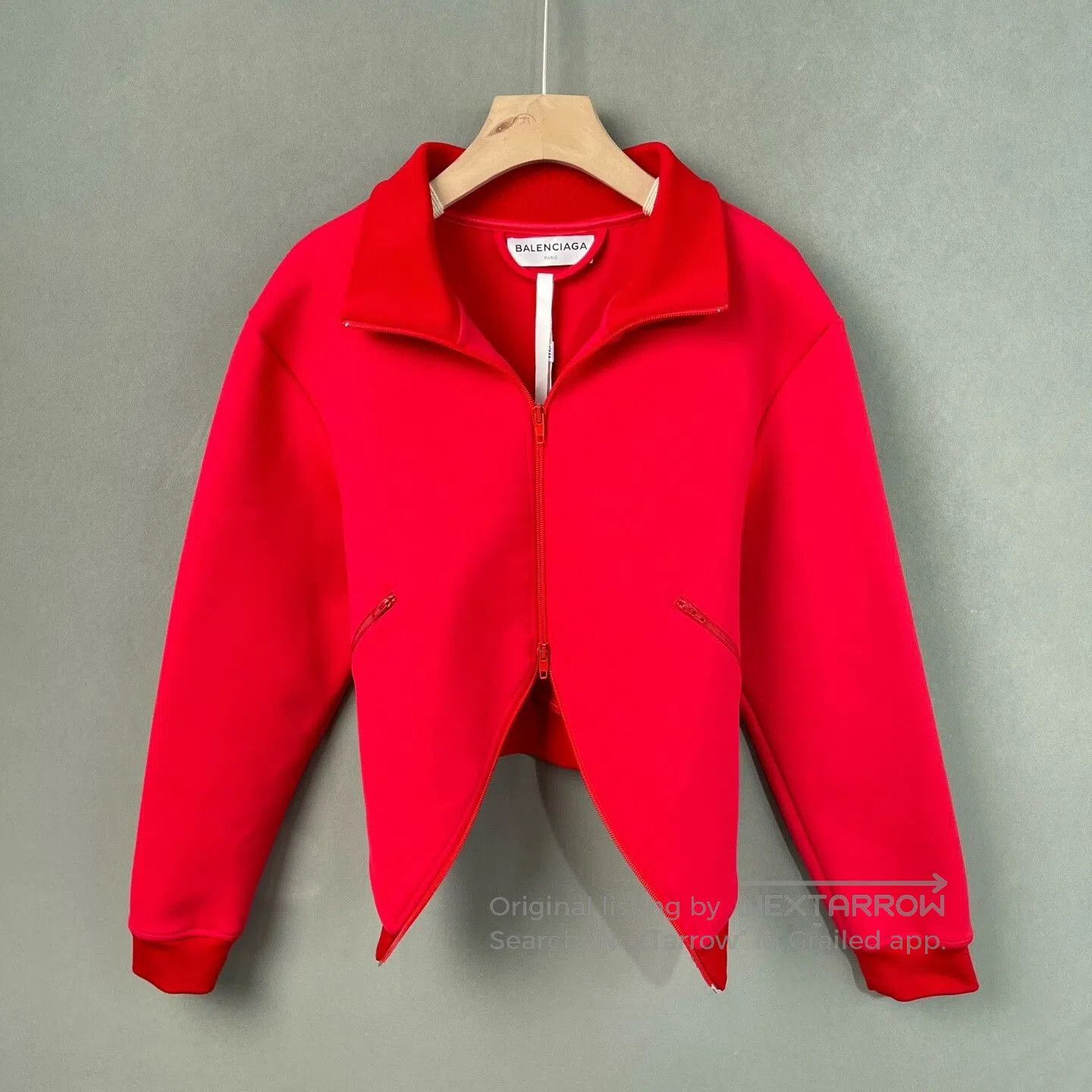 Balenciaga Balenciaga Red Sporty Stand Collar Jacket. Size M / US 6-8 / IT 42-44 - 1 Thumbnail