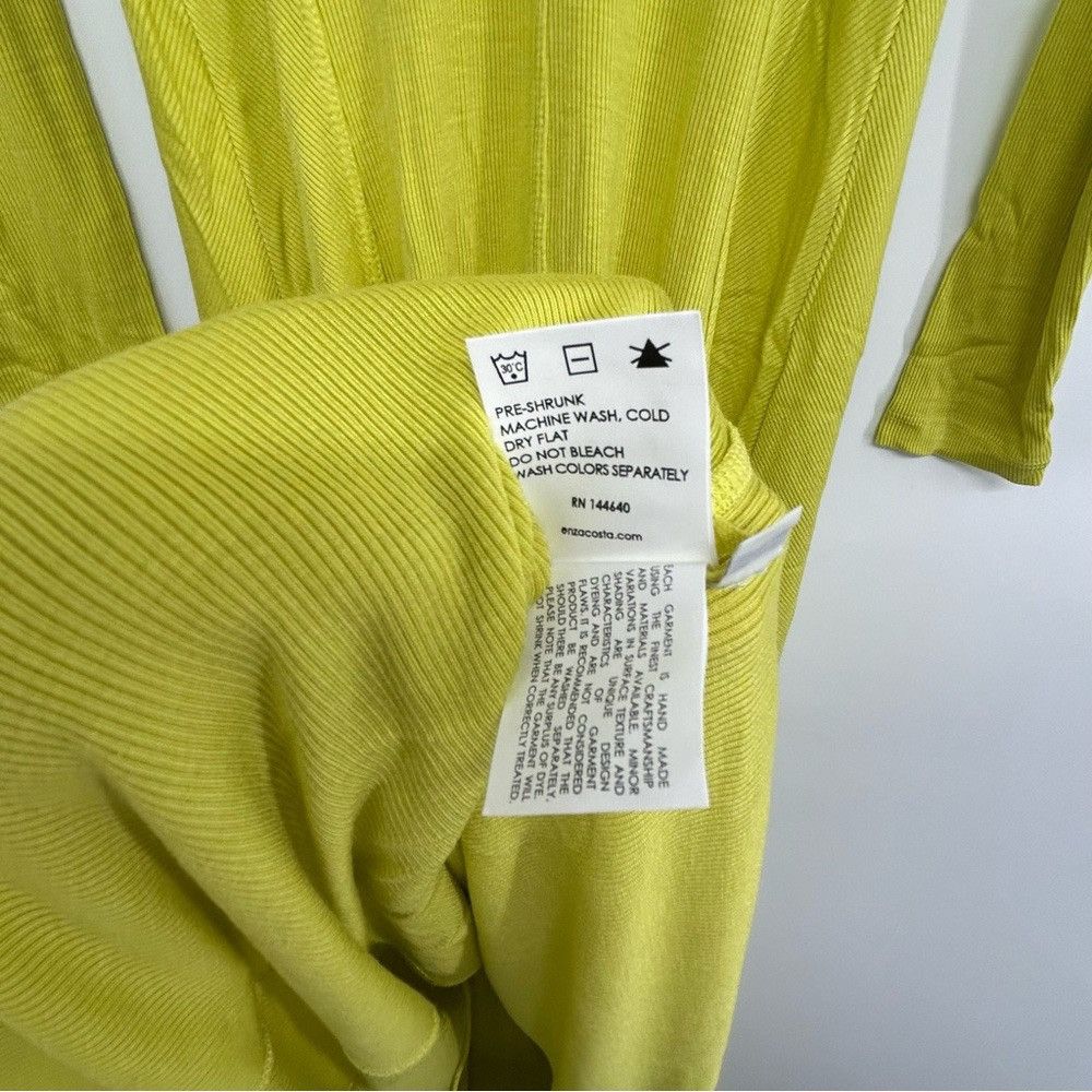 Enza Costa ENZA COSTA VISCOSE SILK BLEND RIB PANELED FLARE DRESS Size S / US 4 / IT 40 - 10 Thumbnail