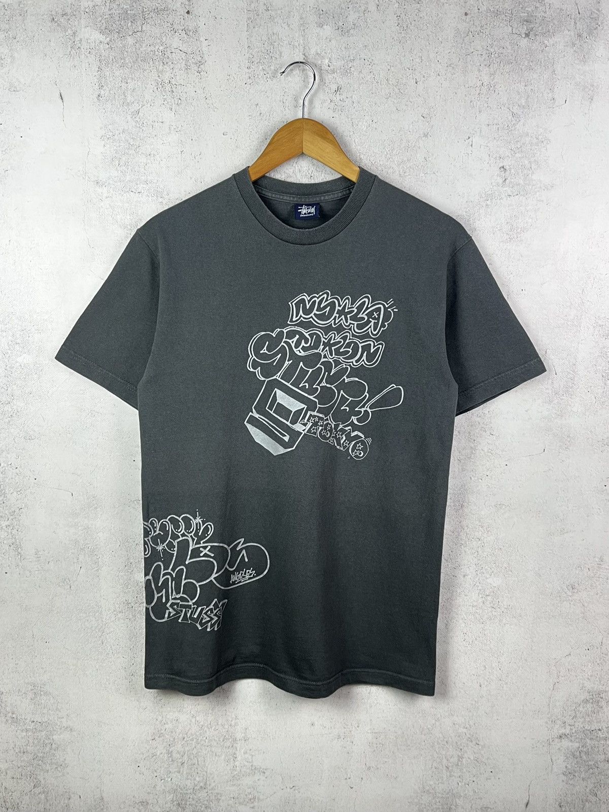 Stussy Vintage Stussy World Tour Graffiti Logo T-Shirt Rare Retro Size US M / EU 48-50 / 2 - 1 Thumbnail