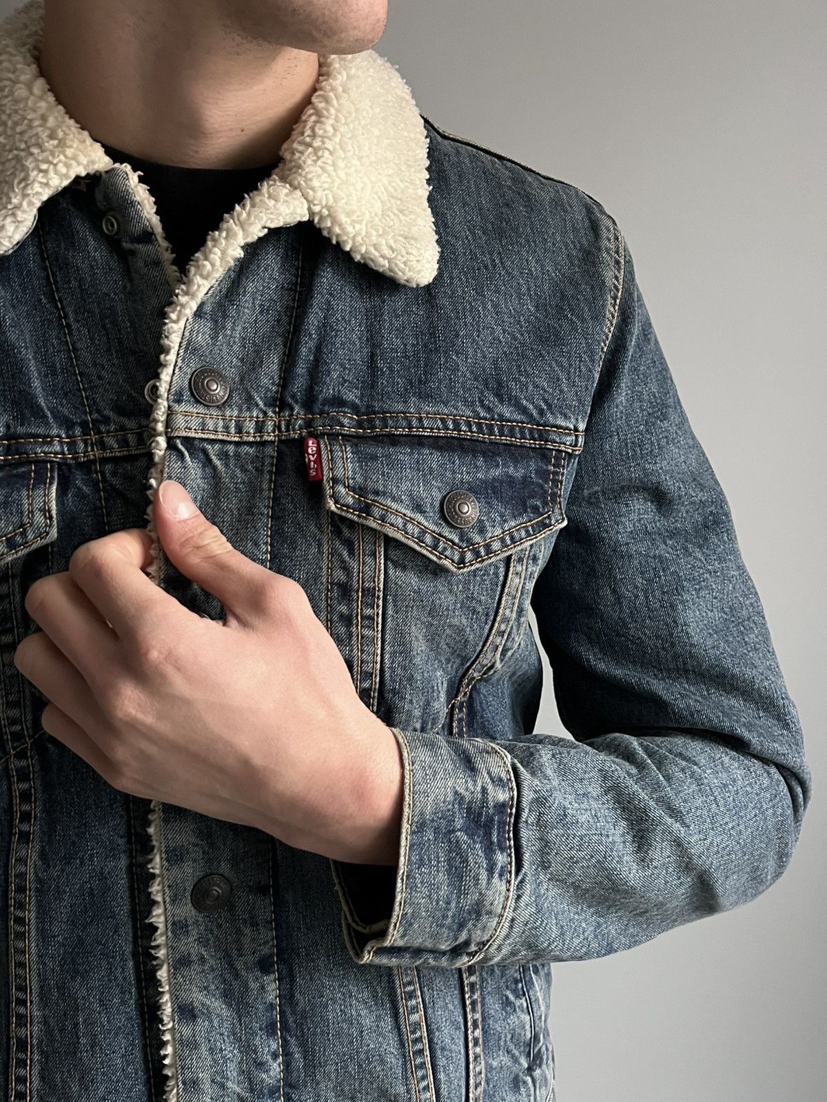 Levi's Vintage Levi’s Sherpa Denim Jacket Size US S / EU 44-46 / 1 - 9 Thumbnail
