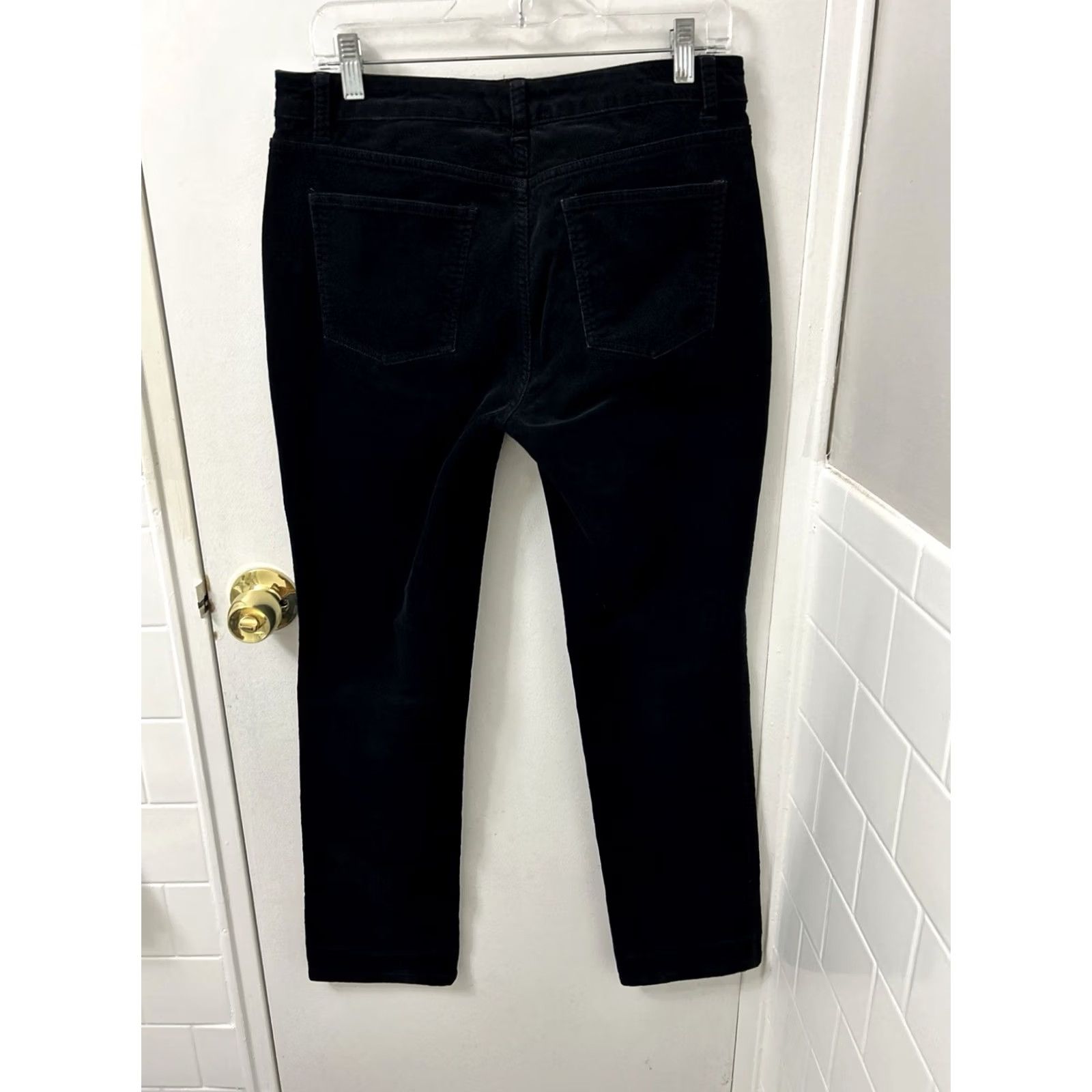 Talbots Talbots Corduroy Pants Womens 6x30 Black Simply Flattering 5-Pocket Trousers Size 28" / US 6 / IT 42 - 6 Thumbnail