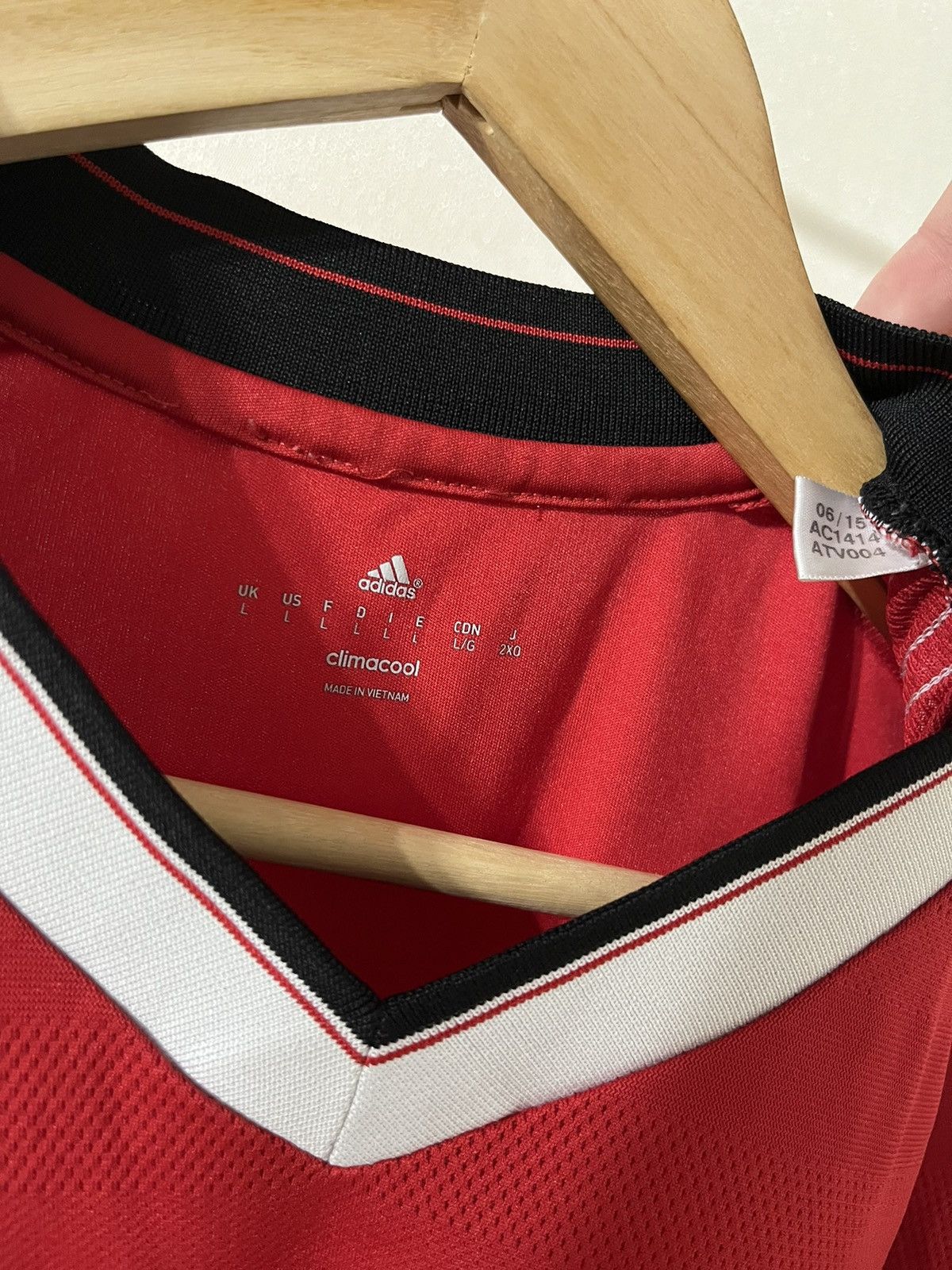 Adidas Adidas Manchester United 15/16 Home Jersey Size US L / EU 52-54 / 3 - 3 Thumbnail