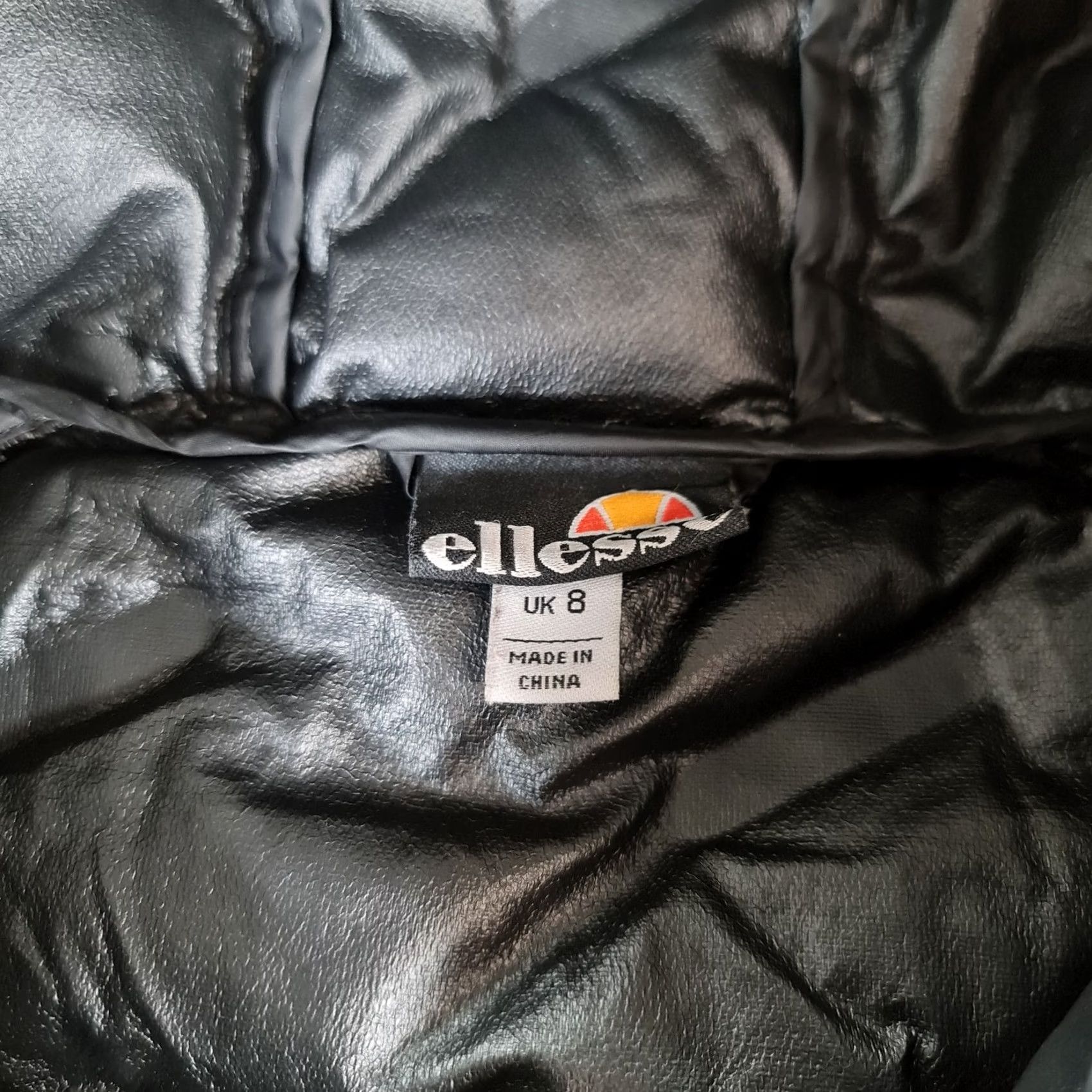 Ellesse Ellesse Womens Jacket Black 8 UK Puffer Hooded Full Zip XS Stannetti Size M / US 6-8 / IT 42-44 - 5 Thumbnail