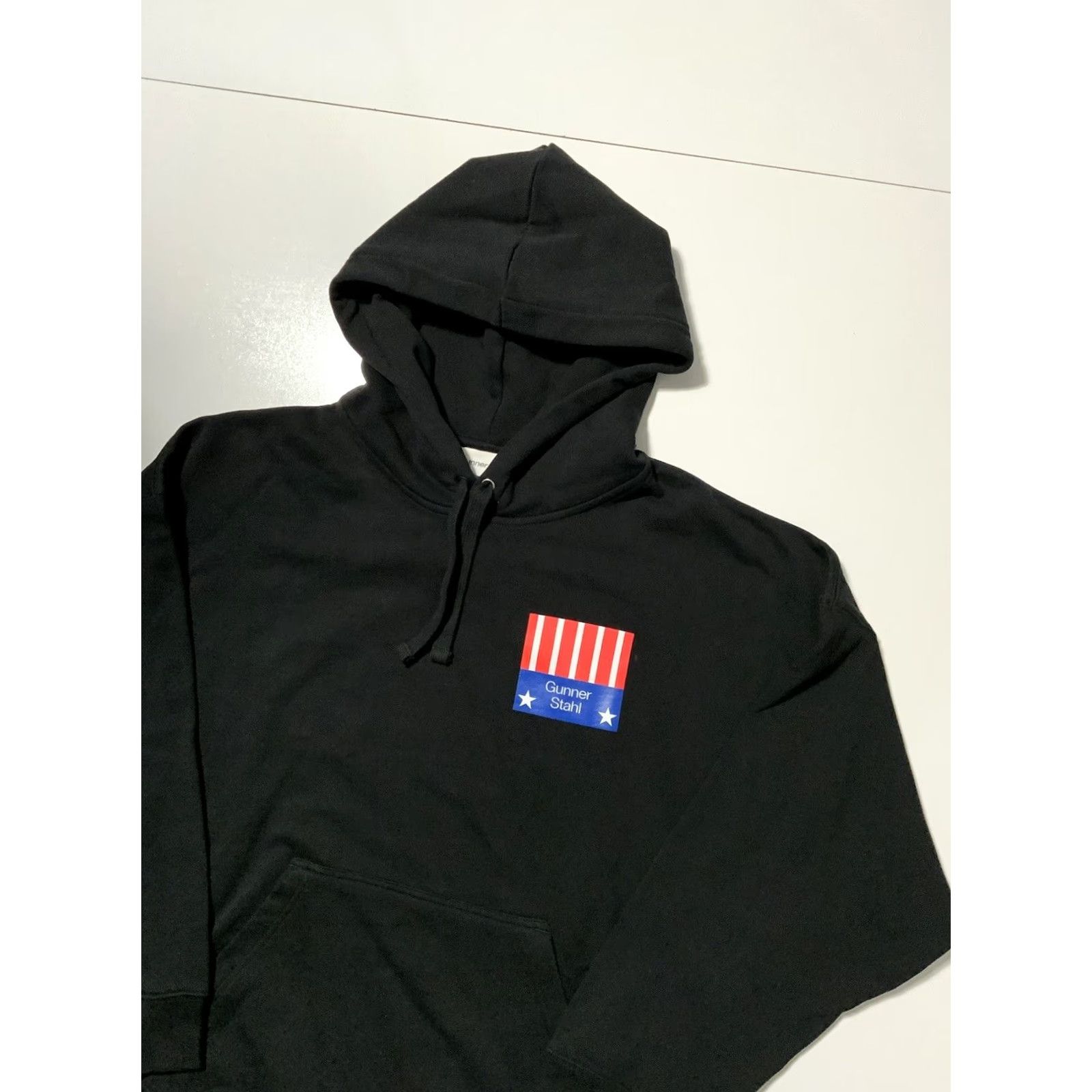 H&M NWT Gunner Stahl For President 2020 H&M Exclusive Black Terry Fleece Hoodie XL Mens Hoodie XL Black Pullover Fleece 58 Chest Size US XL / EU 56 / 4 - 3 Thumbnail