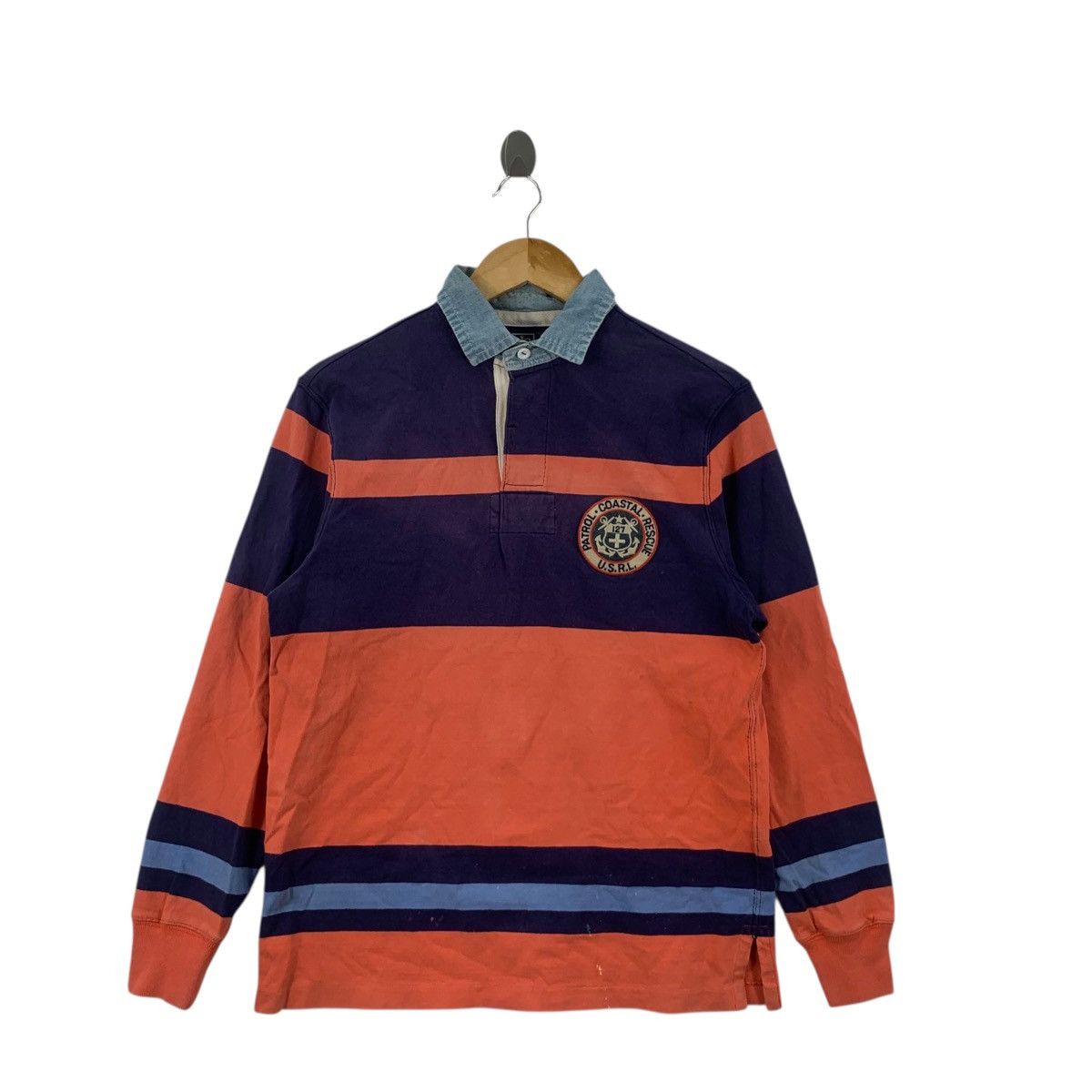 Polo Ralph Lauren Vintage 90s POLO RALPH LAUREN Patrol Costal Rescue Tee Shirt Size US S / EU 44-46 / 1 - 3 Thumbnail