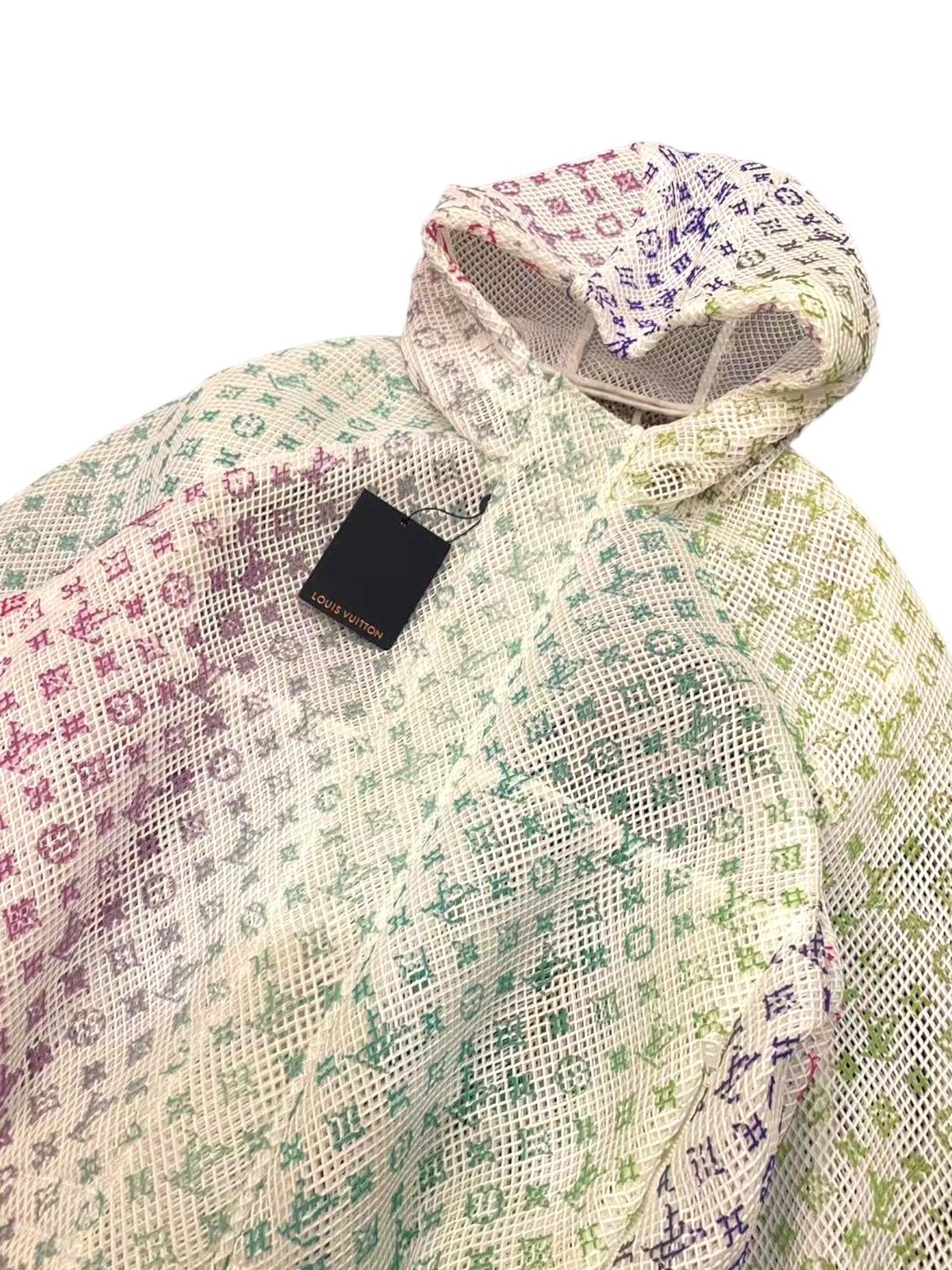 Louis Vuitton Louis Vuitton 46 Gradient White Monogram Mesh Jacket Hoodie Size US S / EU 44-46 / 1 - 4 Thumbnail
