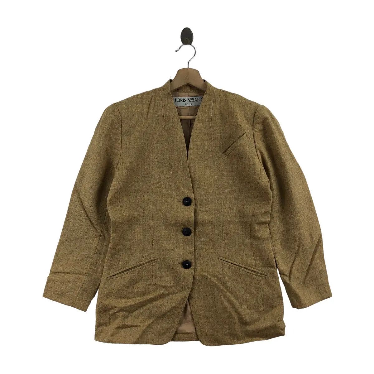 Vintage Vintage 90’ LORIS AZZARO PARIS Collection Tweed Jacket Coat Size S / US 4 / IT 40 - 1 Thumbnail