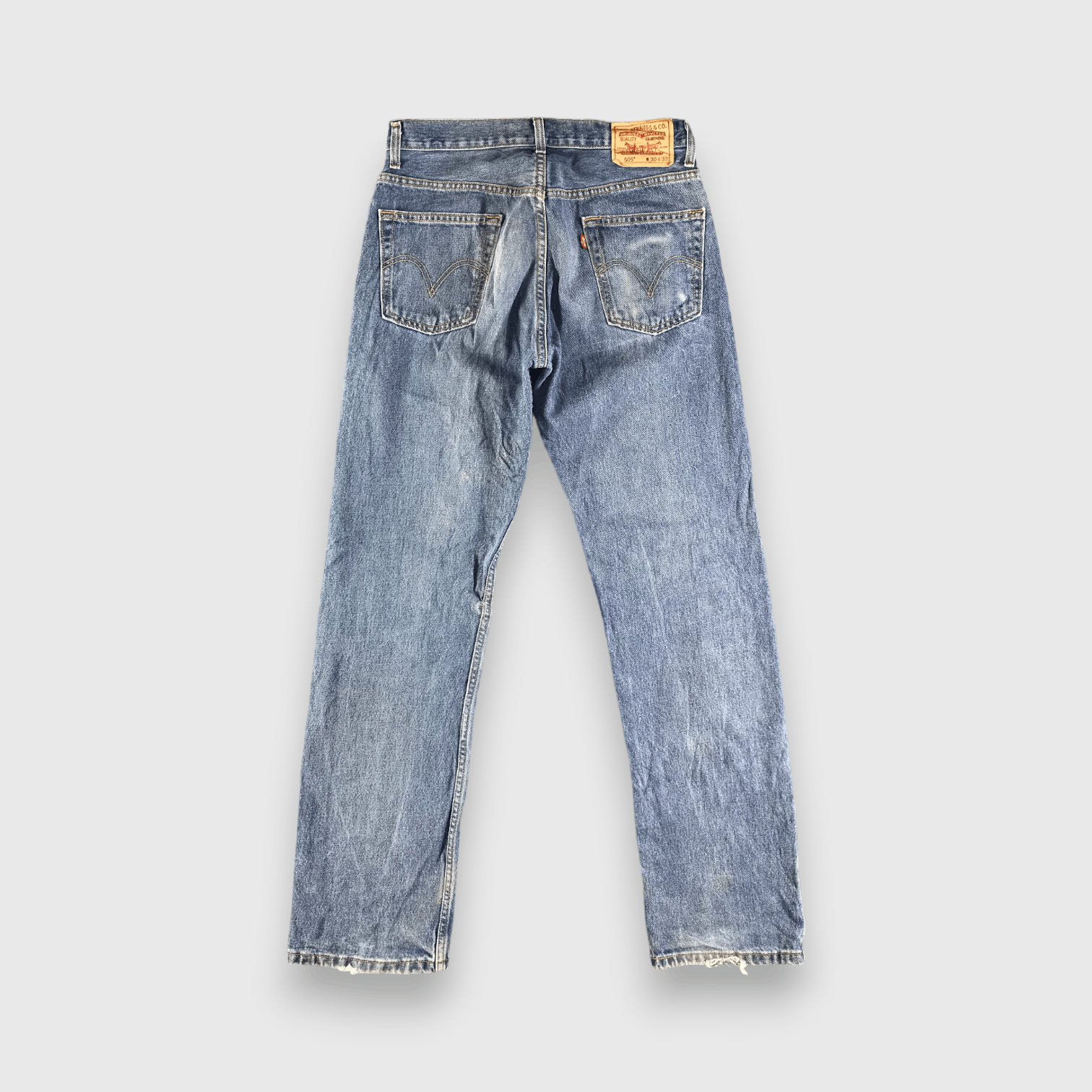 Levi's Vintage Blue Wash Levis 505 Jeans-J3360 Size US 31 - 2 Thumbnail