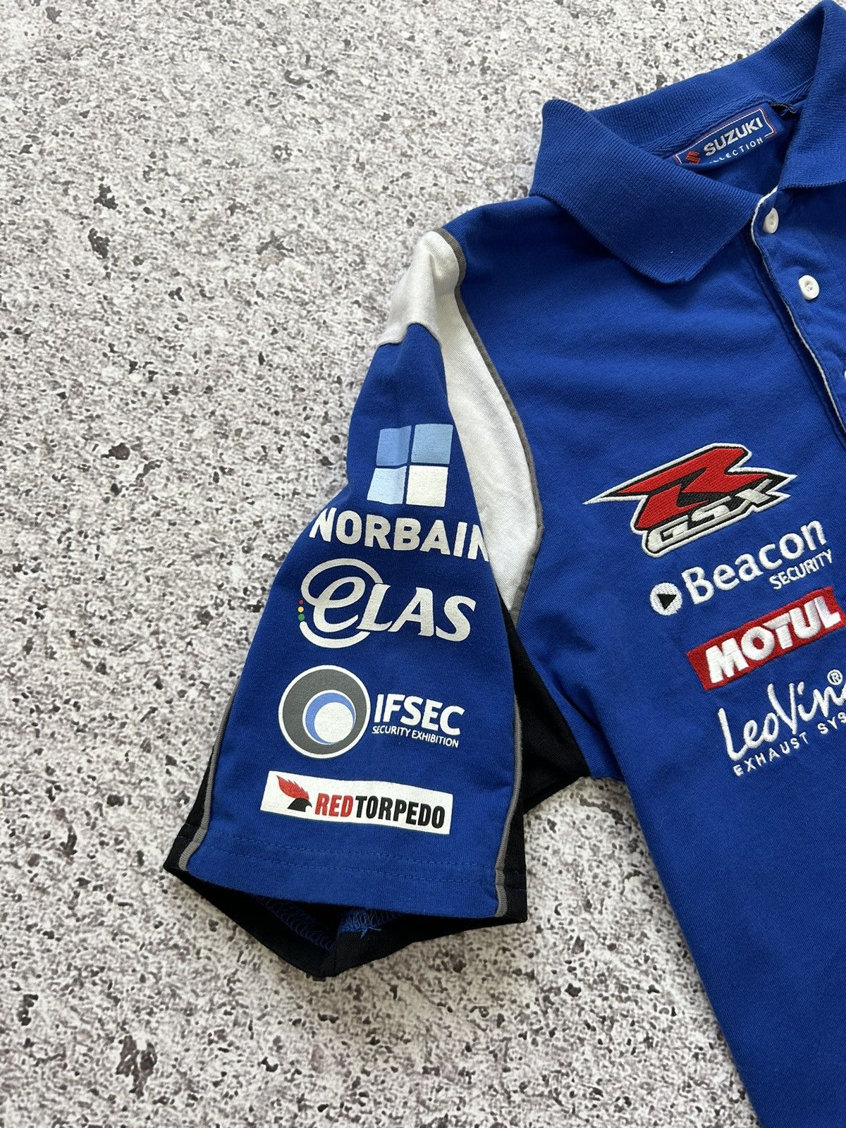 Vintage Suzuki Tyco Gas Racing Streetwear Polo T-Shirt Size US S / EU 44-46 / 1 - 10 Thumbnail