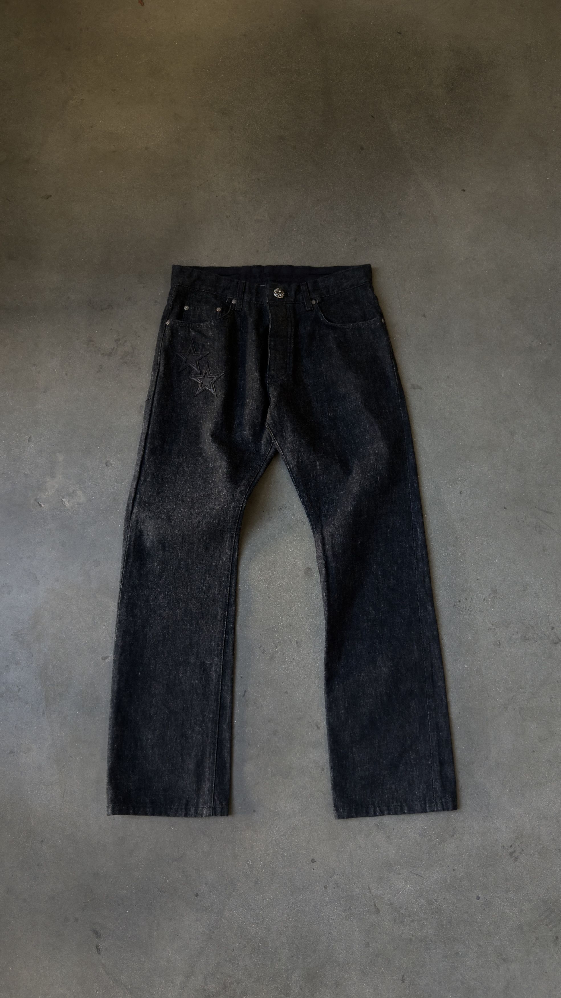 Chrome Hearts RARE! Chrome Hearts Grey & Black Star Patch Jeans Size US 32 / EU 48 - 1 Thumbnail
