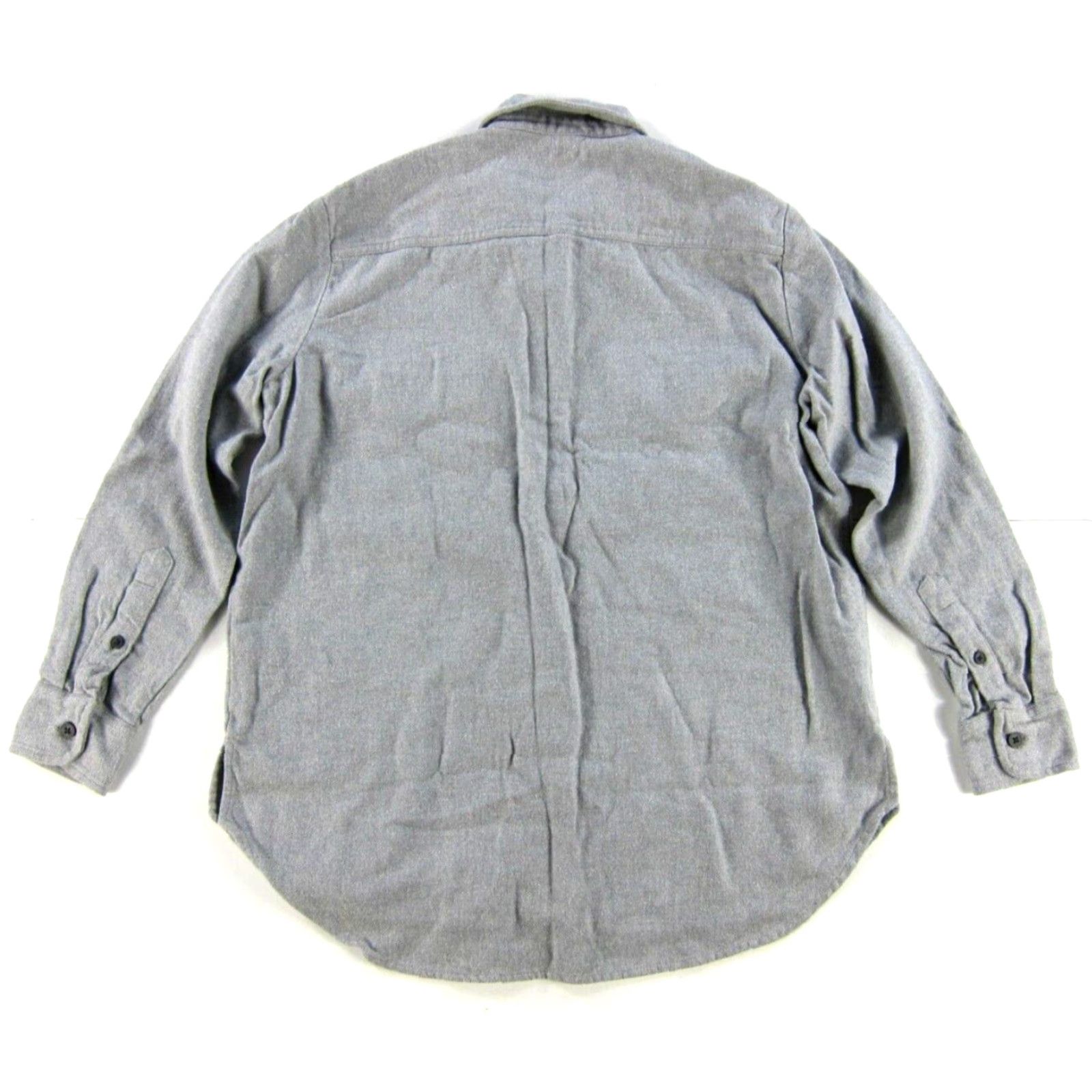Madewell VINTAGE Madewell 100% Cotton Flannel Grey Button Up Long Sleeve Oversized Shirt Small Size S / US 4 / IT 40 - 2 Thumbnail