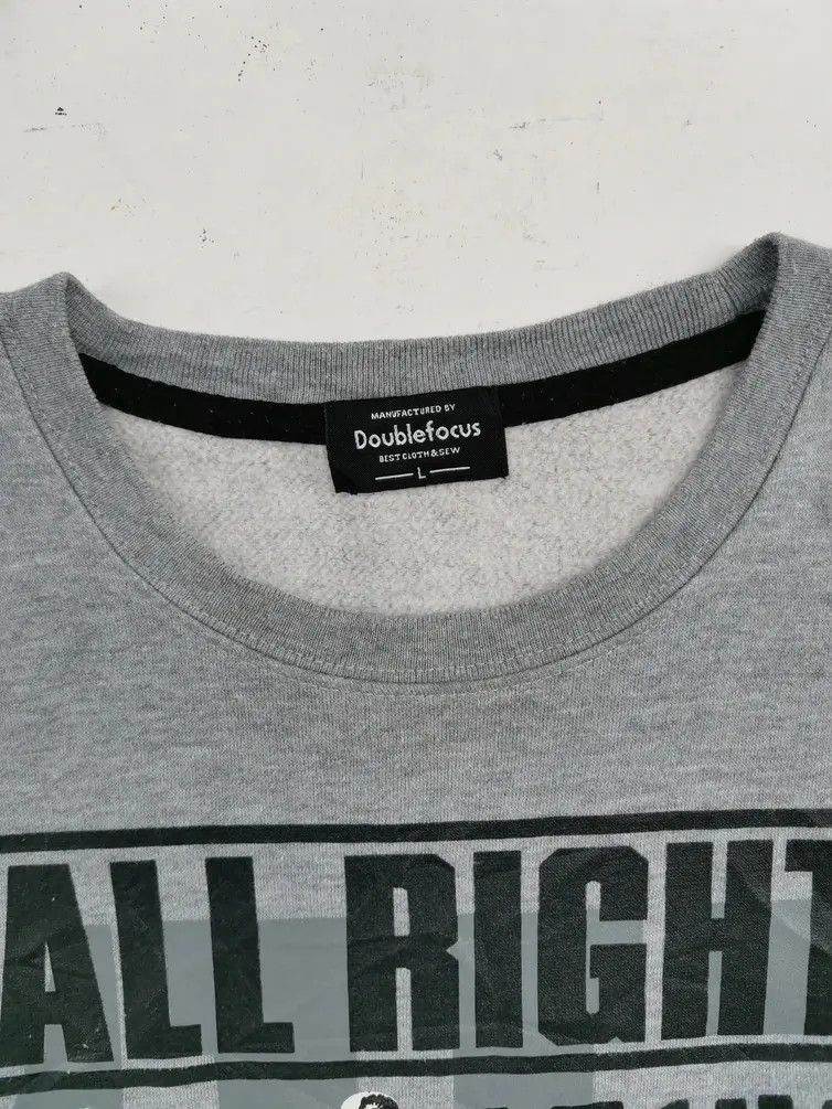Japanese Brand Rare!!! Double Focus Hip Hop All Right Stars Sweatshirt Size US L / EU 52-54 / 3 - 6 Thumbnail