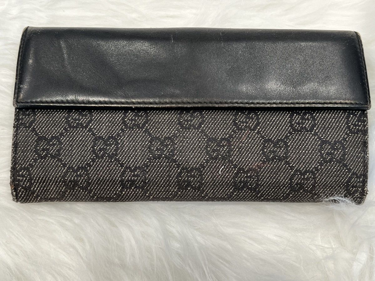 Gucci 🖤 Rare Tom Ford Era Gucci GG Canvas Wallet – Piston Lock🖤 Size ONE SIZE - 5 Thumbnail