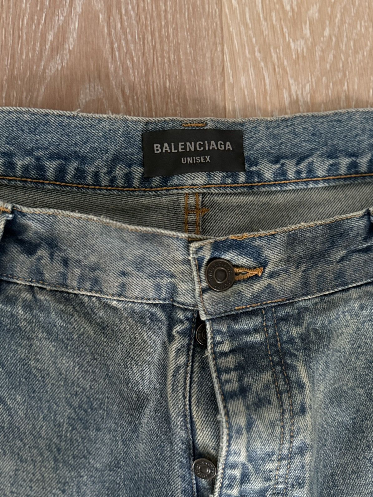 Balenciaga AW22 Balenciaga 360° Waxed Baggy Pants Size US 36 / EU 52 - 4 Thumbnail
