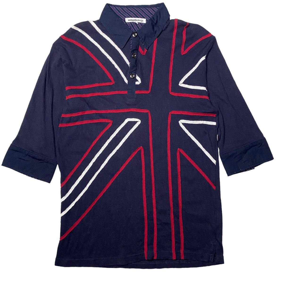 If Six Was Nine 2000's Semantic Design Britflag Poem Raglan Size US M / EU 48-50 / 2 - 1 Thumbnail