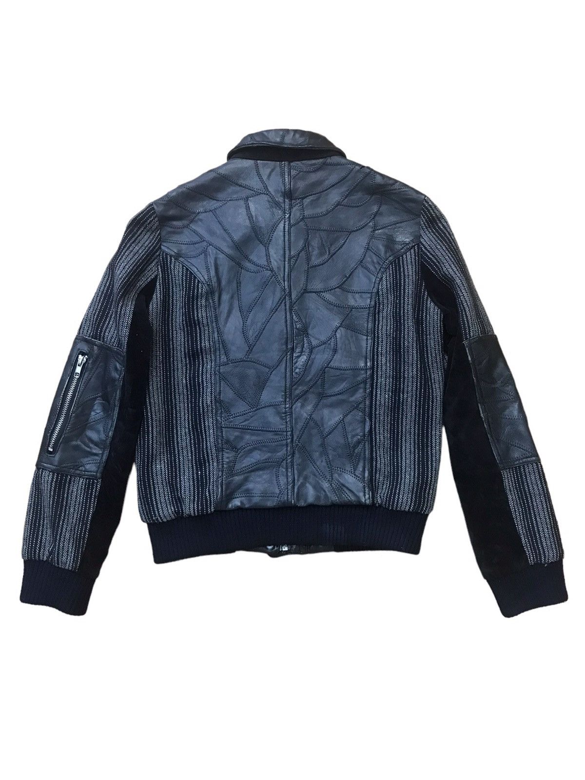Japanese Brand Kacia Half Leather Wool Jacket Size US S / EU 44-46 / 1 - 8 Thumbnail
