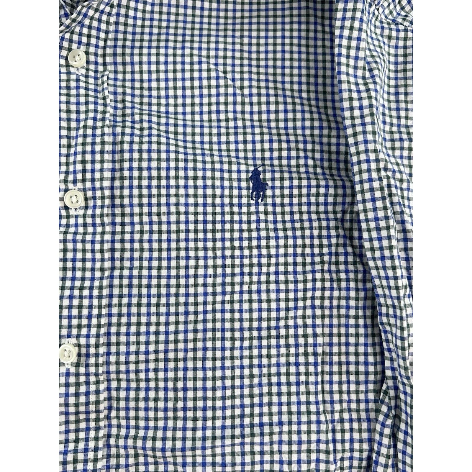 Ralph Lauren ralph lauren classic fit button down XL Blue Black Plaid Size US XL / EU 56 / 4 - 2 Thumbnail