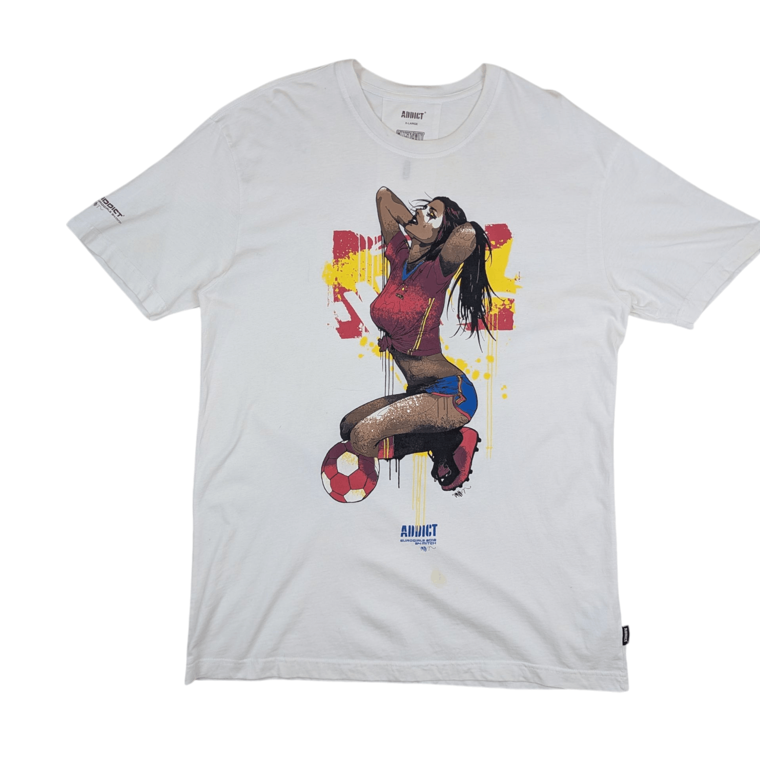 ADDICT ADDICT x Mitchybwoy Elirogirls 2012 Football Soccer T-Shirt Size US XL / EU 56 / 4 - 2 Thumbnail