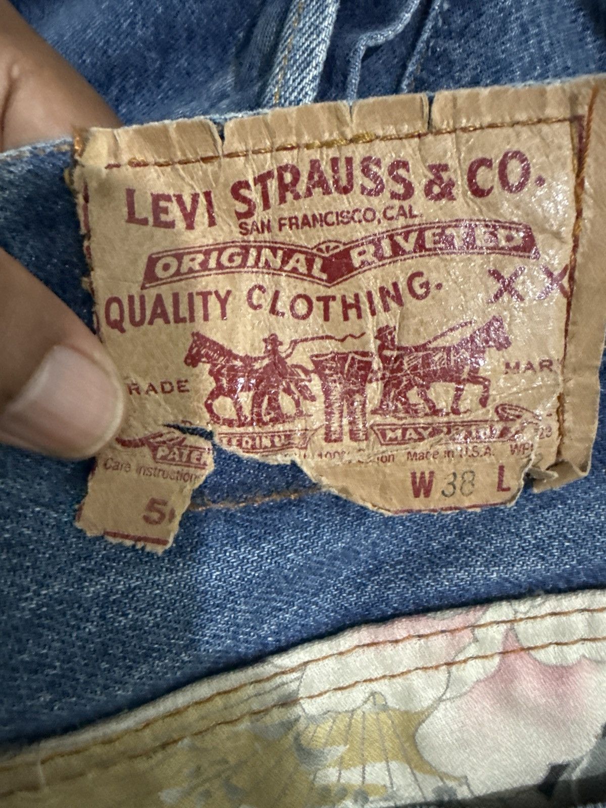 Levi's Levis Design Japanese Reworked Exclusive Art Kimono Style Size US 38 / EU 54 - 8 Thumbnail