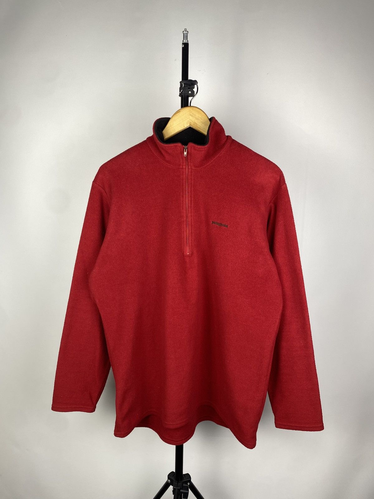 Patagonia × Vintage Vintage Patagonia fleece winter baggy zip 1/4 sweatshirt Size US L / EU 52-54 / 3 - 1 Thumbnail