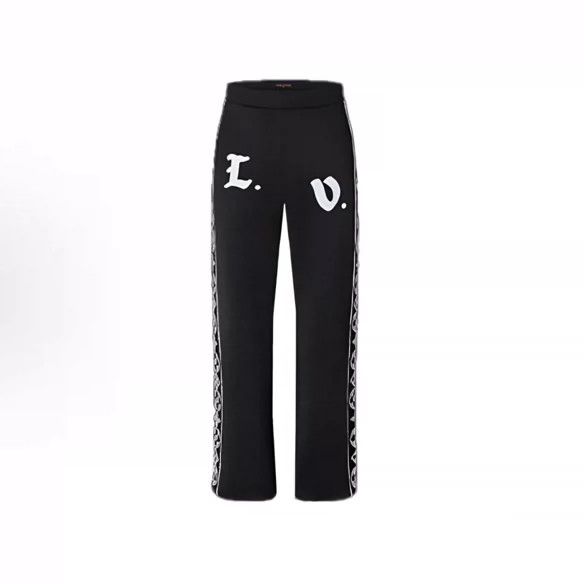 Louis Vuitton louis vuitton size xxl Side embroidered jacquard slacks pan Size US 30 / EU 46 - 1 Thumbnail
