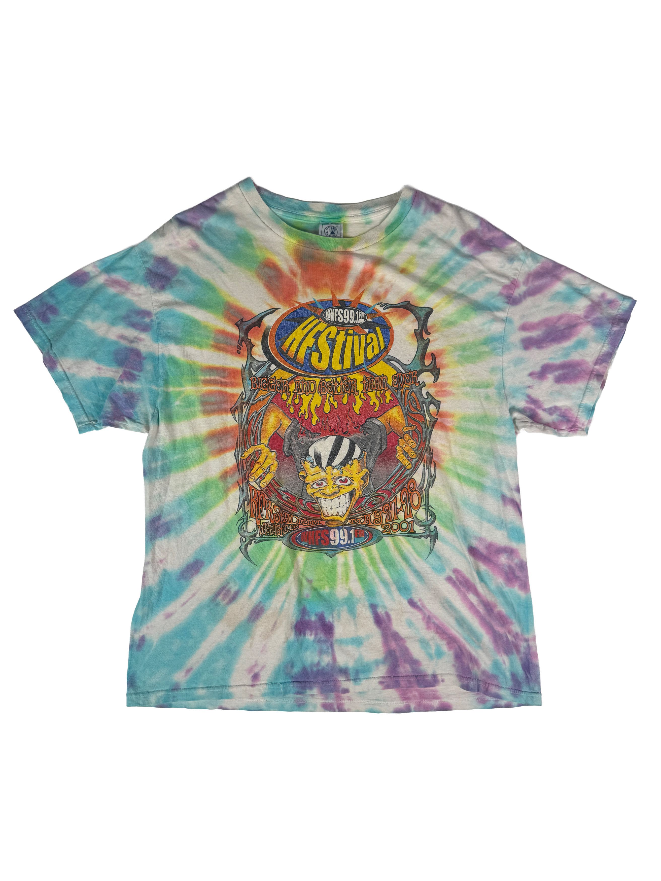 Vintage VINTAGE 2001 Summer Music Festival Tie Dye Tee Insane Size US XL / EU 56 / 4 - 1 Thumbnail