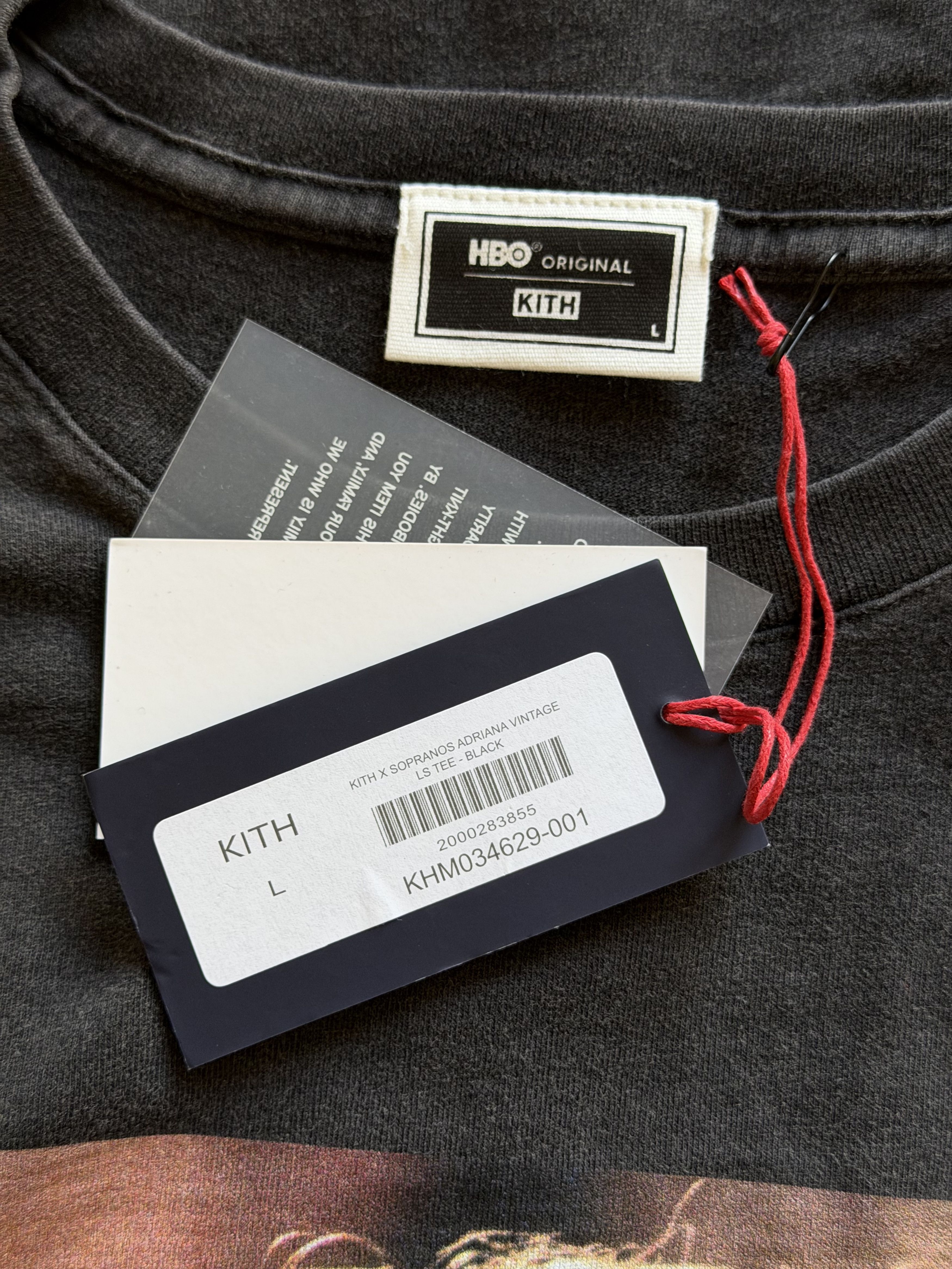 Kith Kith Sopranos Adriana Vintage Long Sleeve Tee in Black Size US L / EU 52-54 / 3 - 6 Thumbnail