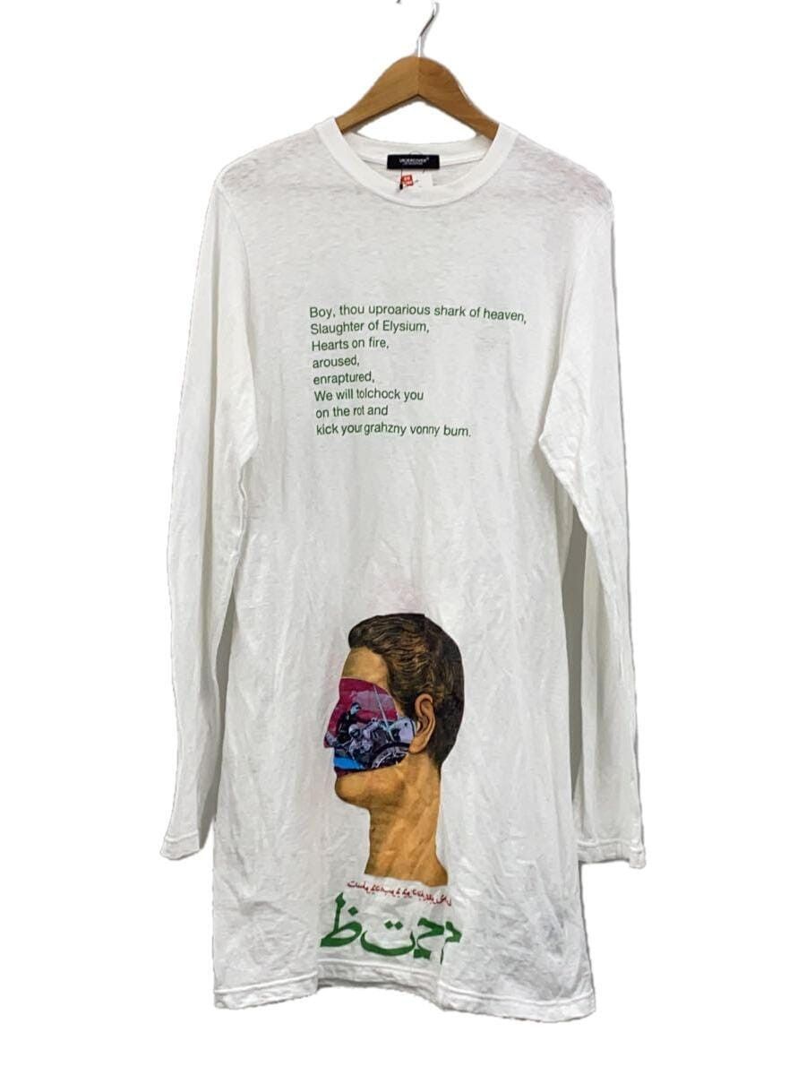 image of Undercover Ss18 Arabic Longsleeve in White, Men's (Size Small)