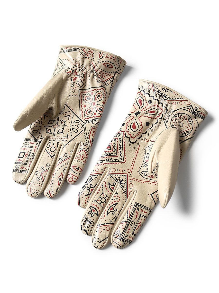 Kapital Kapital COOKIE bandana leather glove Size ONE SIZE - 2 Thumbnail