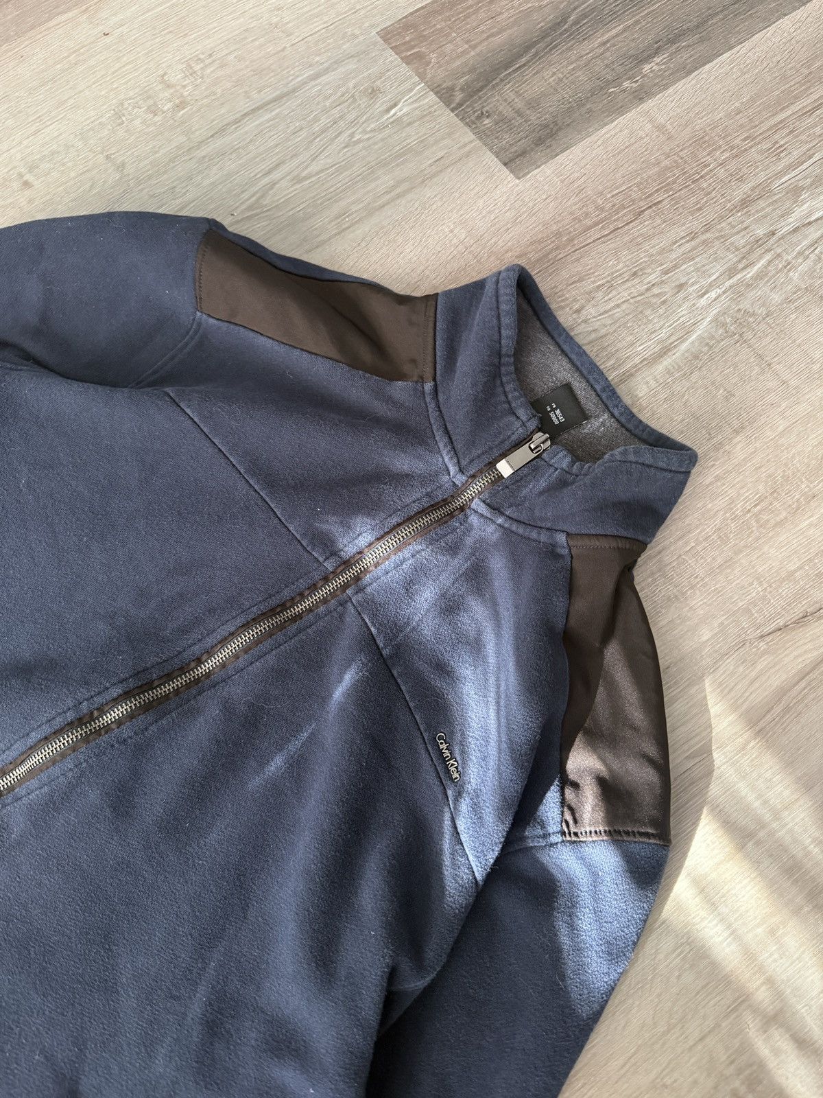 Calvin Klein × Vintage Calvin Klein Fleece Jacket Vintage Y2K Streetwear Mens Large Size US L / EU 52-54 / 3 - 2 Thumbnail