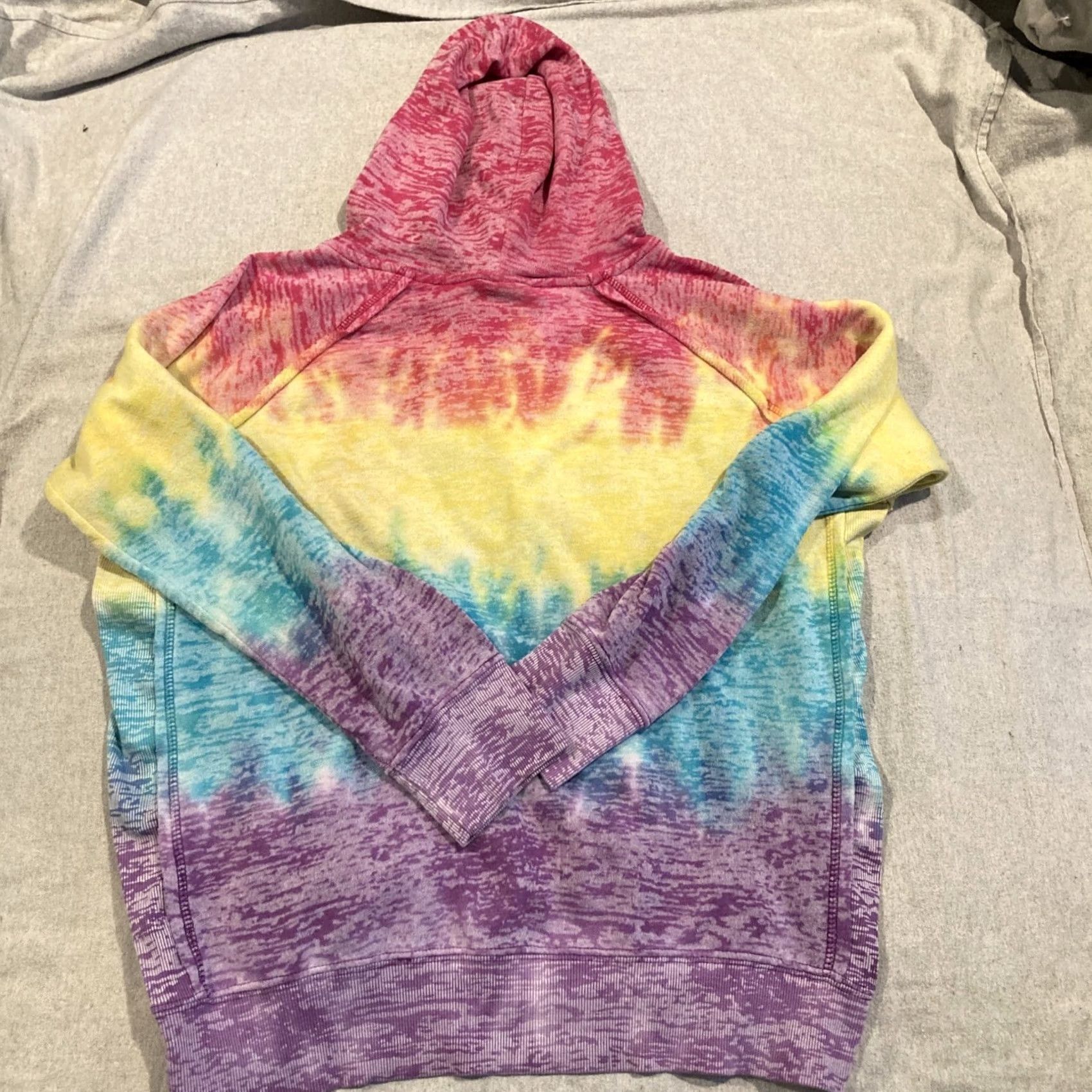 Vintage MV Sport Hoodie Women Women's Large Blue Bright Tie Dye Tie Dye Decorative - THE END Montauk Size L / US 10 / IT 46 - 4 Thumbnail