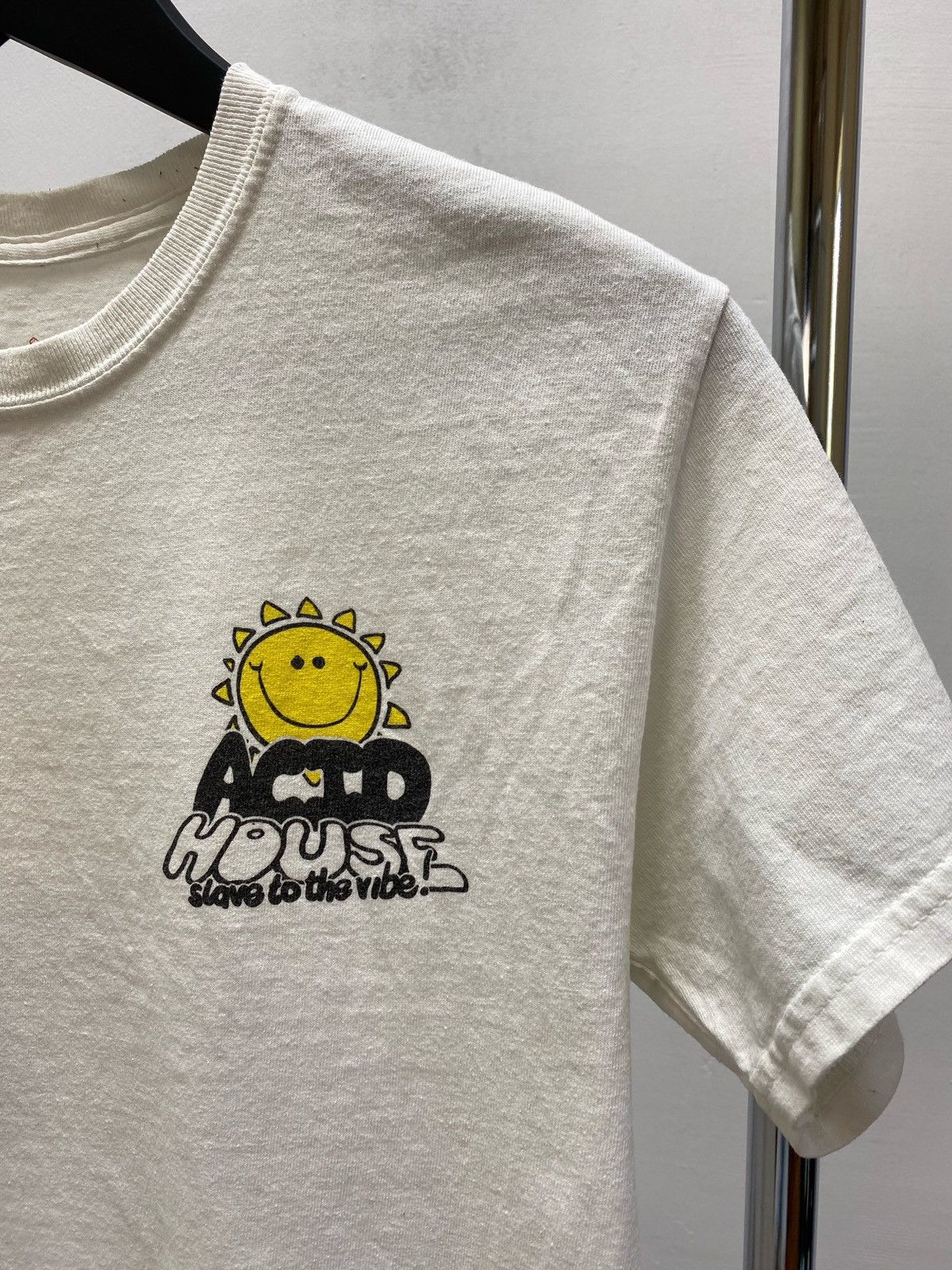 Gildan × Vintage AGCM ACID HOUSE SMILEY FACE RAVE TEE SHIRT Size US S / EU 44-46 / 1 - 6 Thumbnail