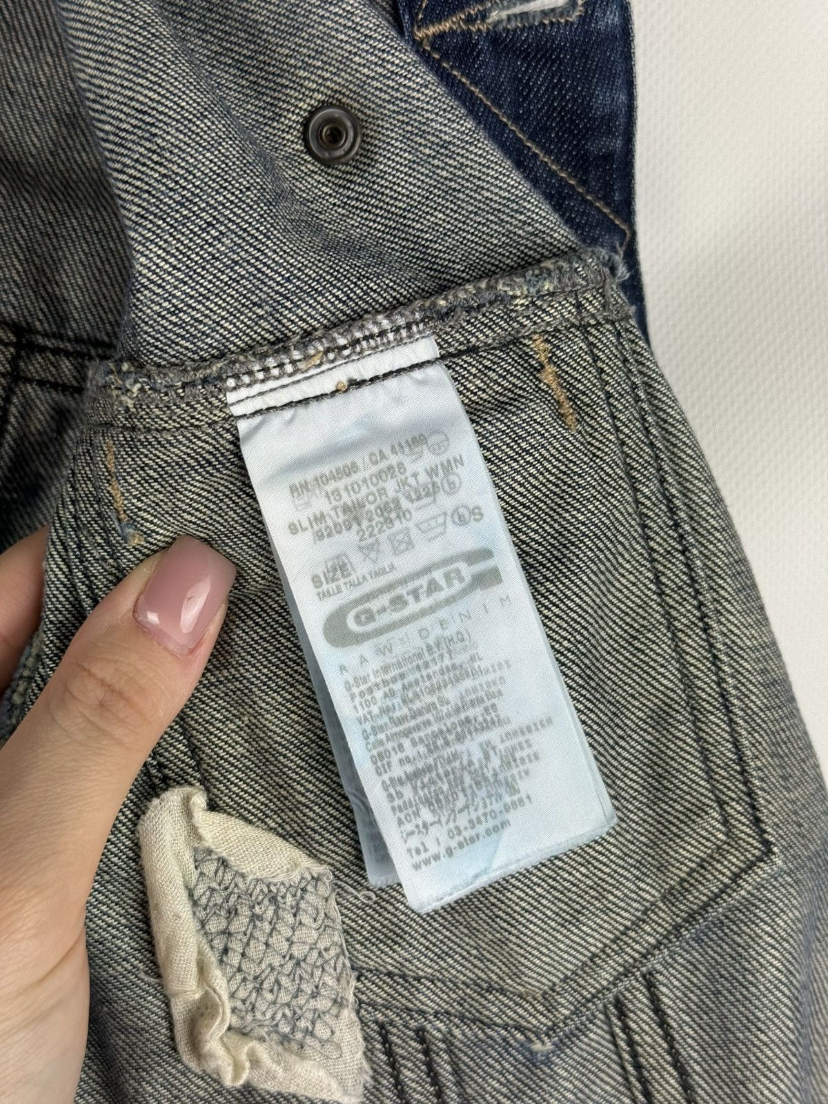 G-Star G Star Raw Ladie Slim Tailor Denim Distressed Trucker Jacket Size S / US 4 / IT 40 - 23 Thumbnail