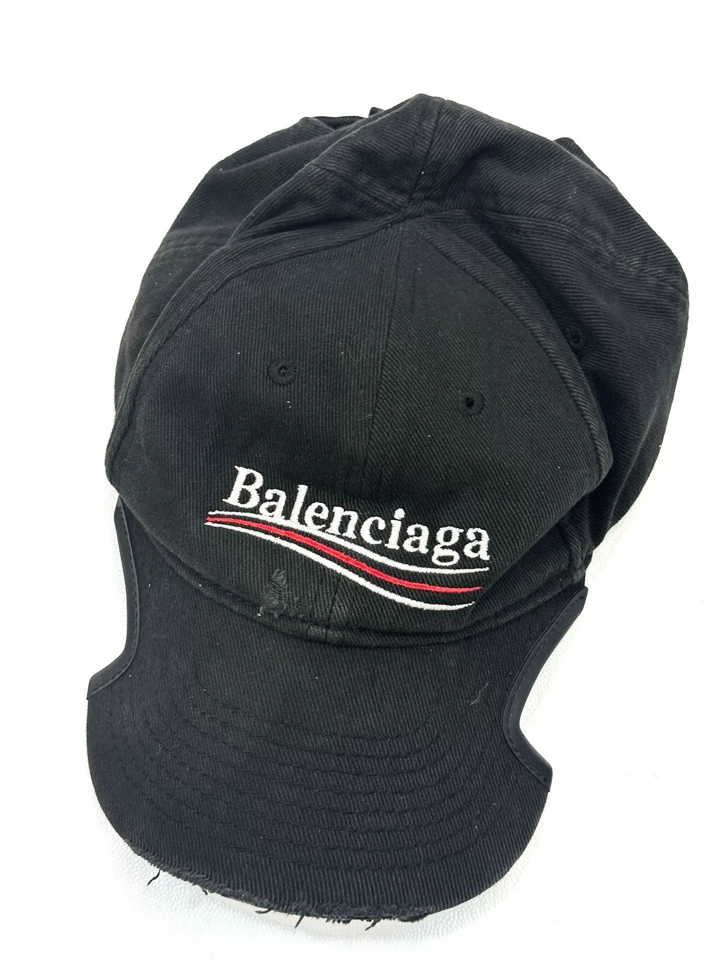 Balenciaga Balenciaga Runway Cola Logo Notched Cap Size ONE SIZE - 1 Thumbnail