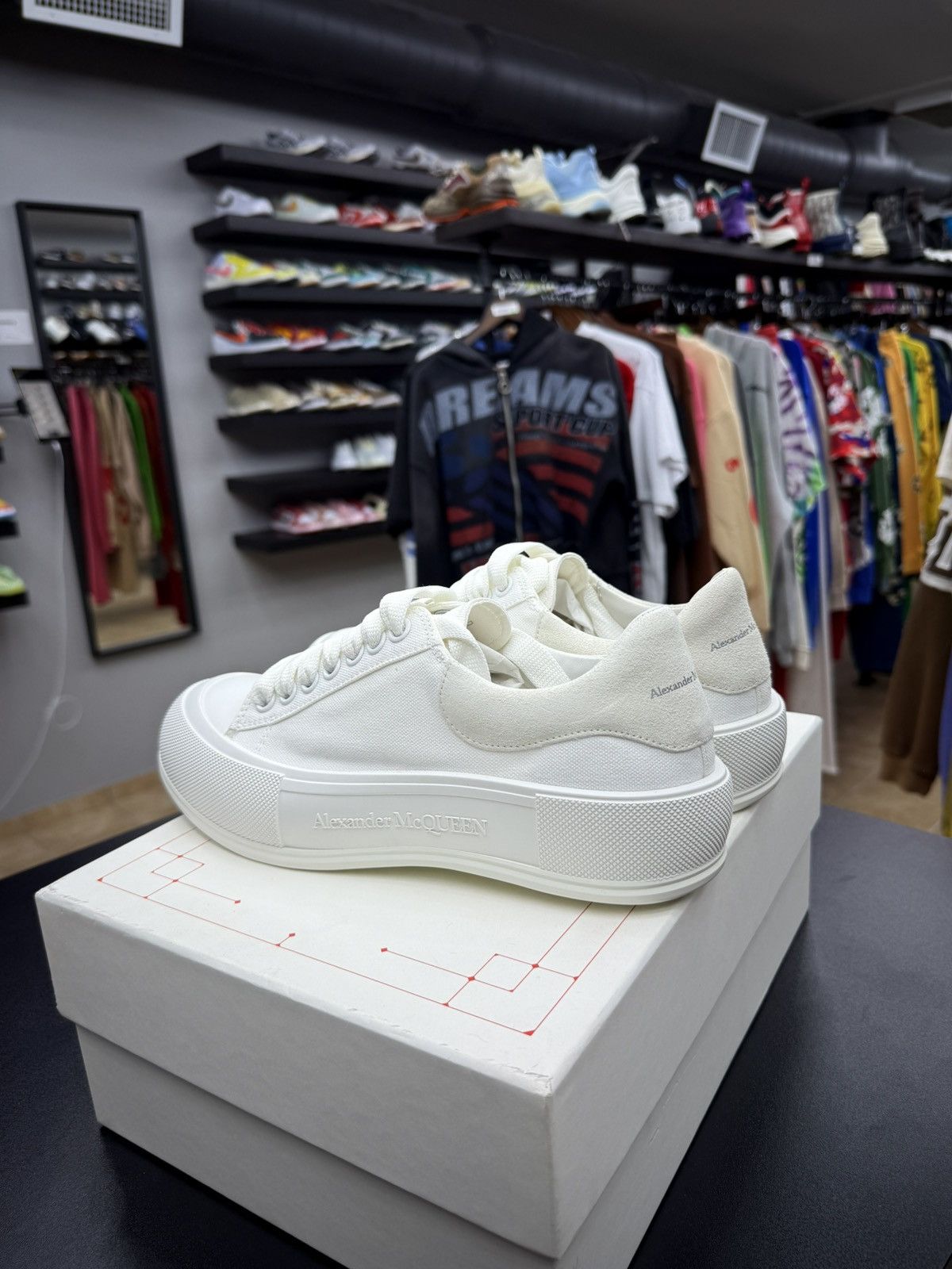 Alexander McQueen ALEXANDER MCQUEEN White Deck Plimsoll Sneaker 40 / 7 US NEW Size US 7 / EU 40 - 7 Thumbnail