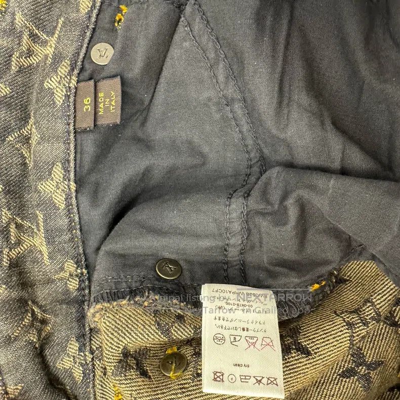 Louis Vuitton Louis Vuitton Full-print old flower jeans Size 35" - 6 Thumbnail