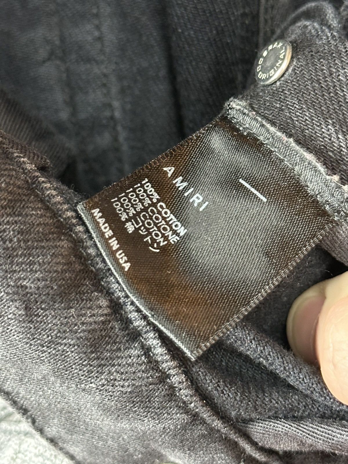Amiri Amiri & Chemist FW 2022 Black Carpenter Jeans Size US 30 / EU 46 - 19 Thumbnail