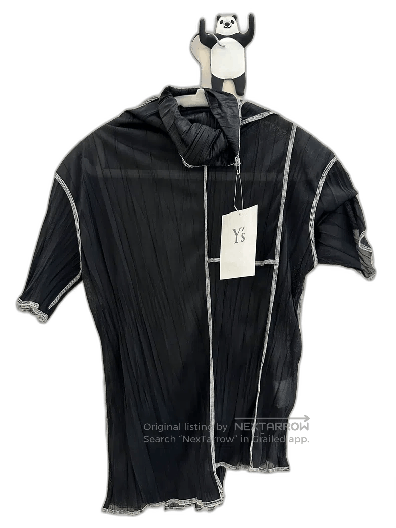 Yohji Yamamoto Yohji Yamamoto High Neck Short Sleeve Top Size US M / EU 48-50 / 2 - 1 Thumbnail