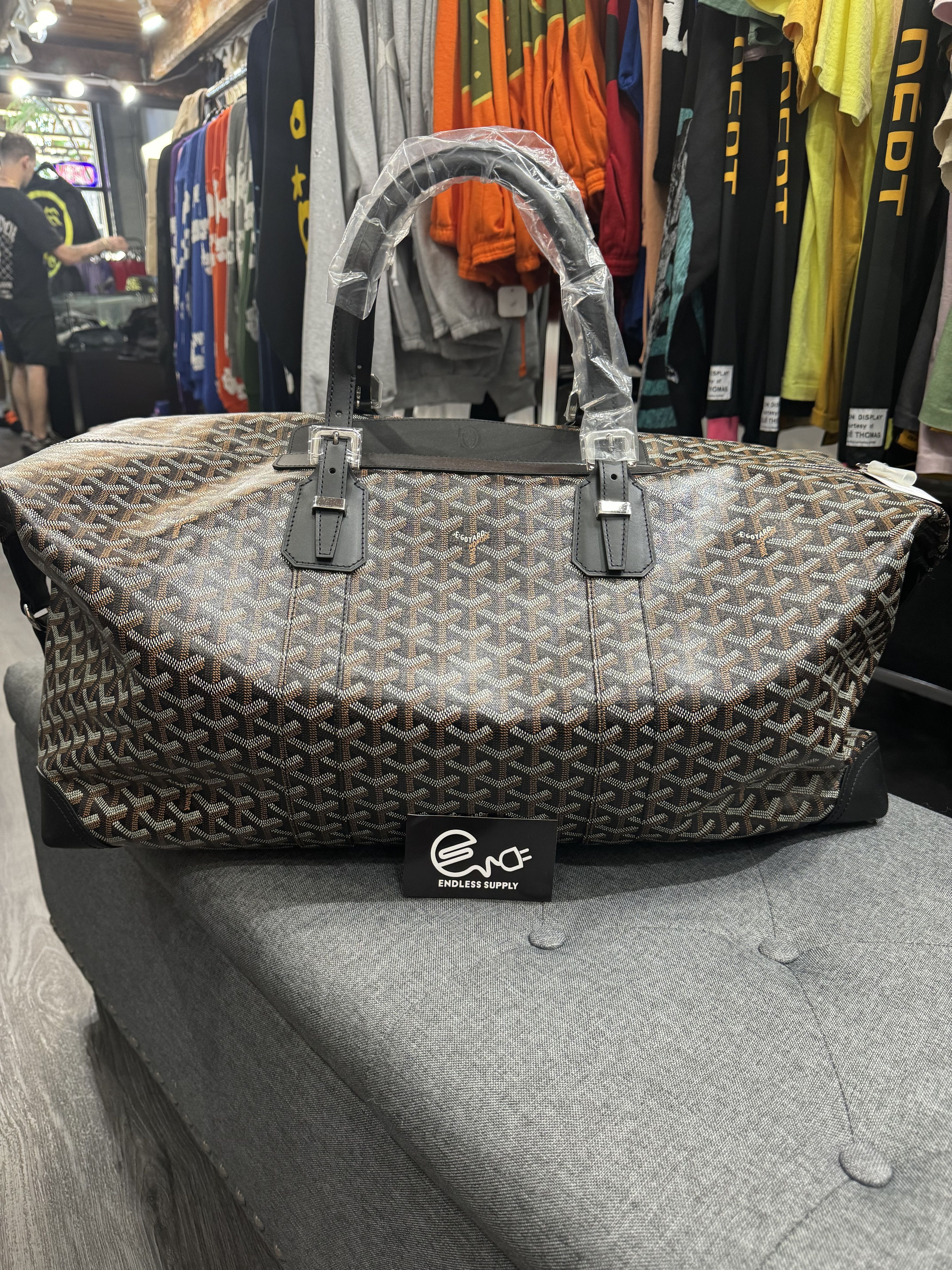 image of Goyard Boeing Goyardine 55 Black, Men's