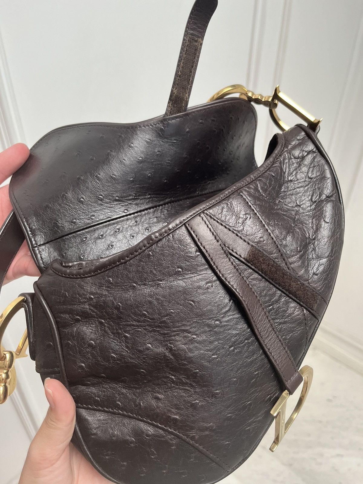 Dior Dior ostrich saddle bag Size ONE SIZE - 6 Thumbnail