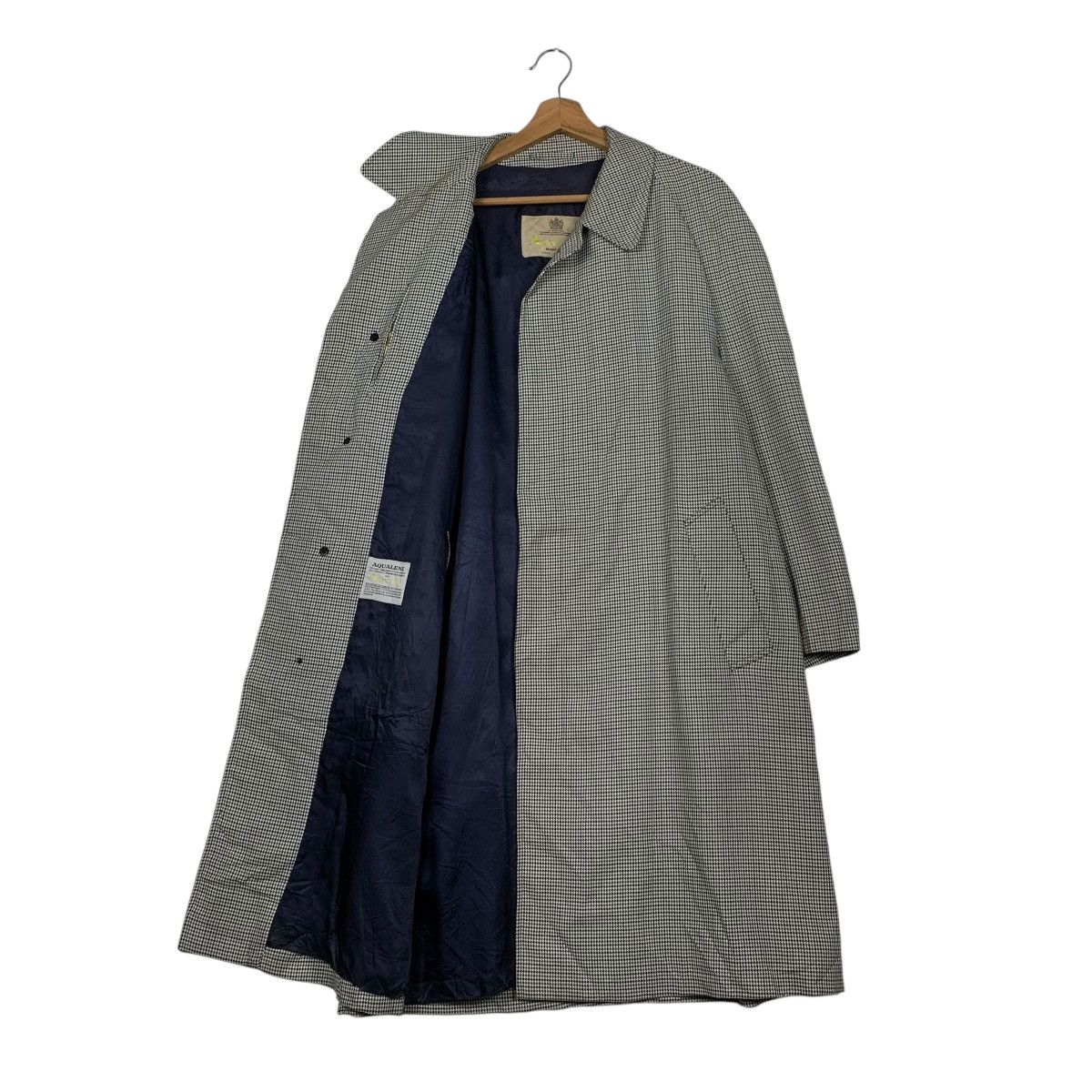 Aquascutum Vintage Aquascutum Houndstooth Trench Coat Size US L / EU 52-54 / 3 - 10 Thumbnail