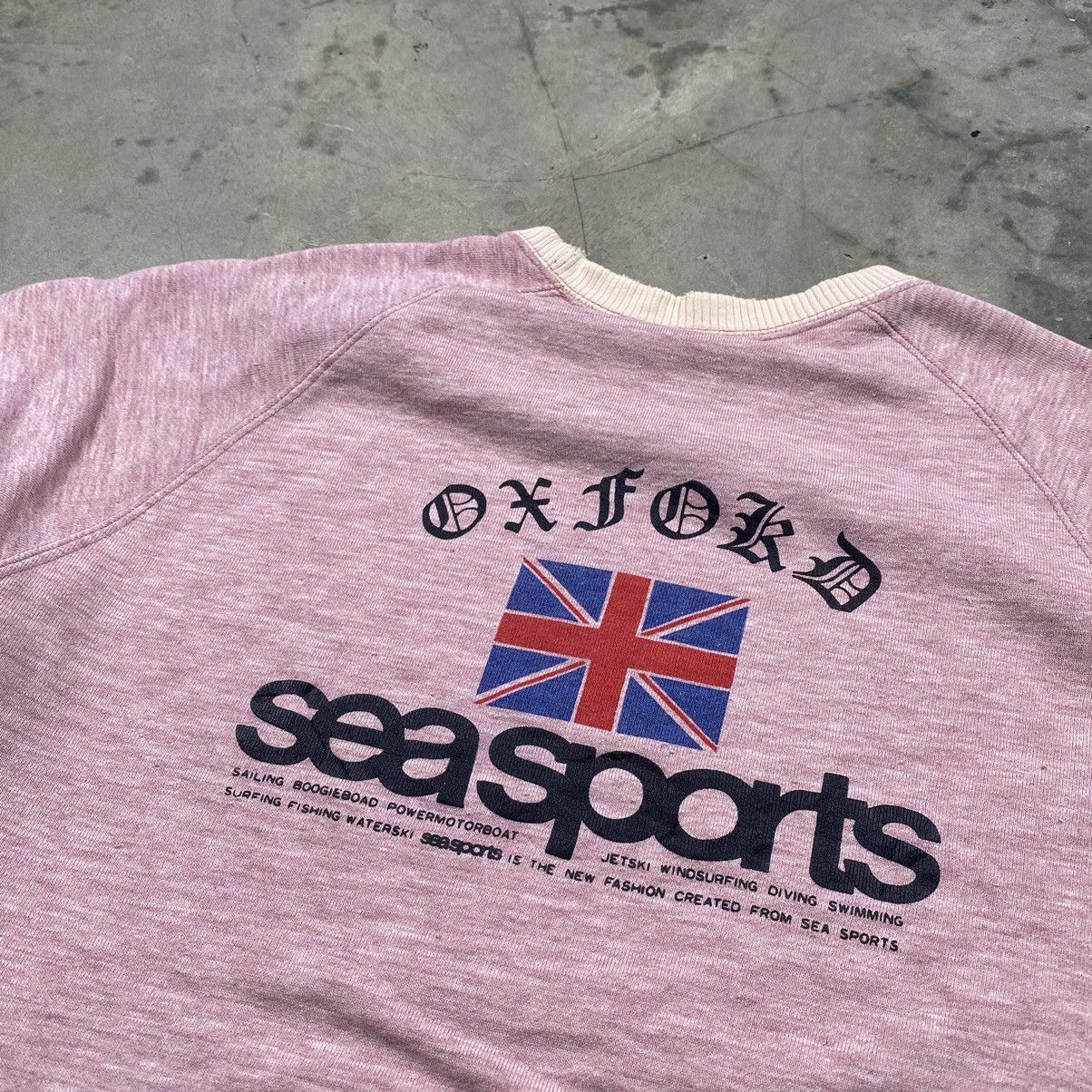 Vintage Rare 90s Oxford University Seas Sports Chrome Heart Crewneck Size US M / EU 48-50 / 2 - 9 Thumbnail