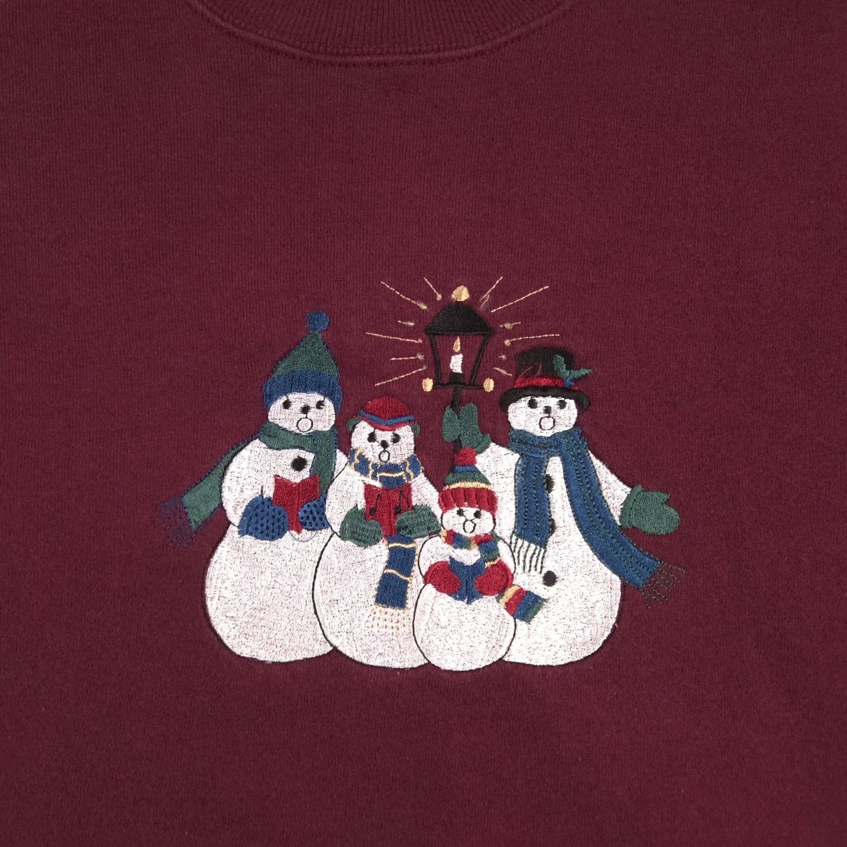 Peanuts VINTAGE Peanut Butter & Jelly Sweatshirt Mens XL Red Snowman Christmas 90s Size US XL / EU 56 / 4 - 4 Thumbnail