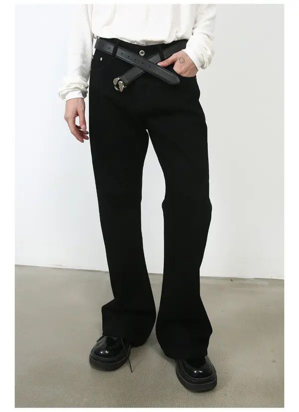 Japanese Brand Vintage high street loose washed straight bootcut jeans Size US 32 / EU 48 - 8 Thumbnail