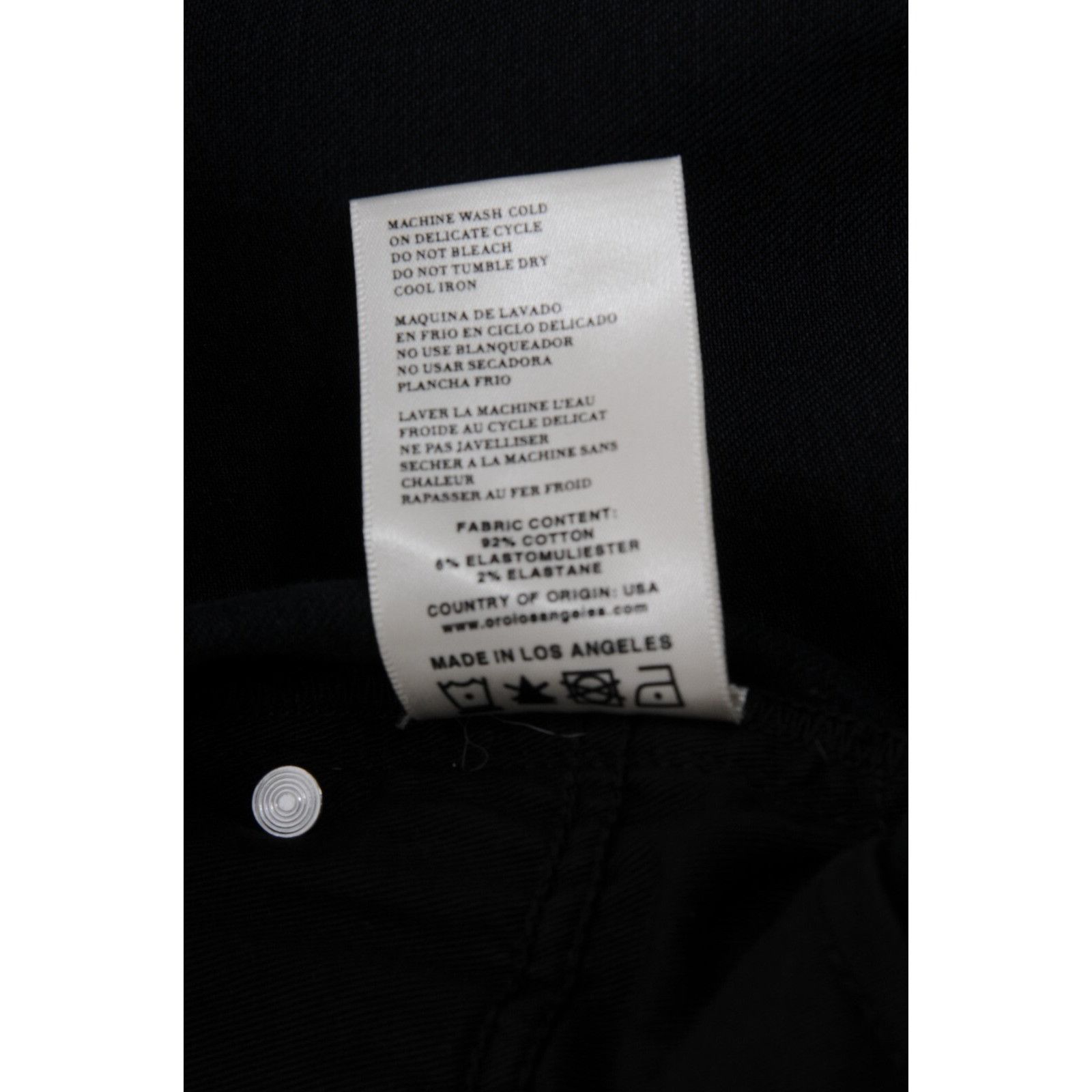 Oro Los Angeles Oro Mens The Mar Jeans Vintage Black Slim Leg Size US 36 / EU 52 - 8 Thumbnail