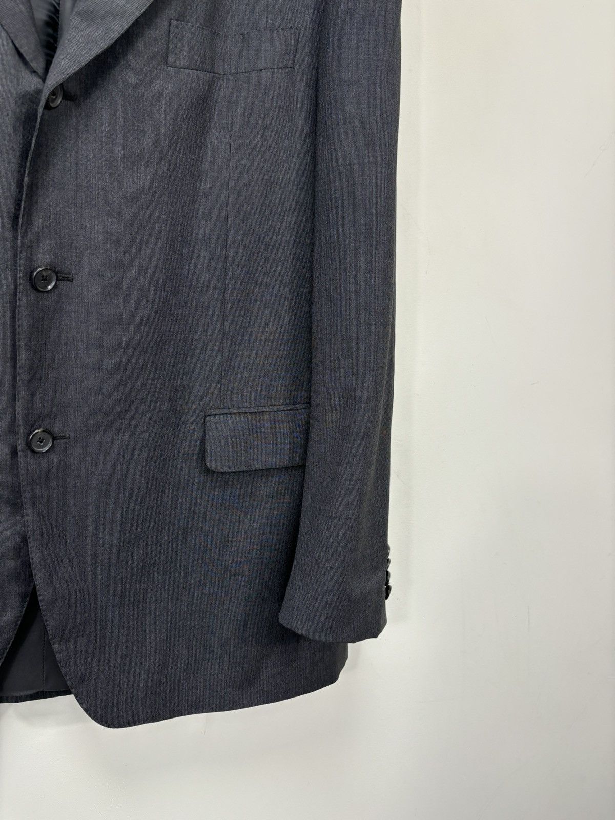 Caruso Raffaele Caruso Loro Piana Wool Men’s Gray Blazer Jacket Size 46L - 6 Thumbnail