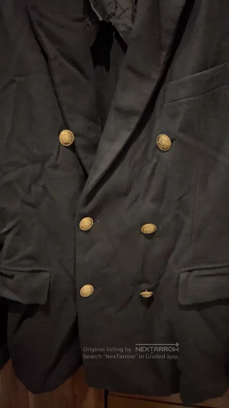 Comme des Garcons Comme Des Garcons Wool Coat with Golden Double-Breasted Bu Size M / US 6-8 / IT 42-44 - 3 Thumbnail