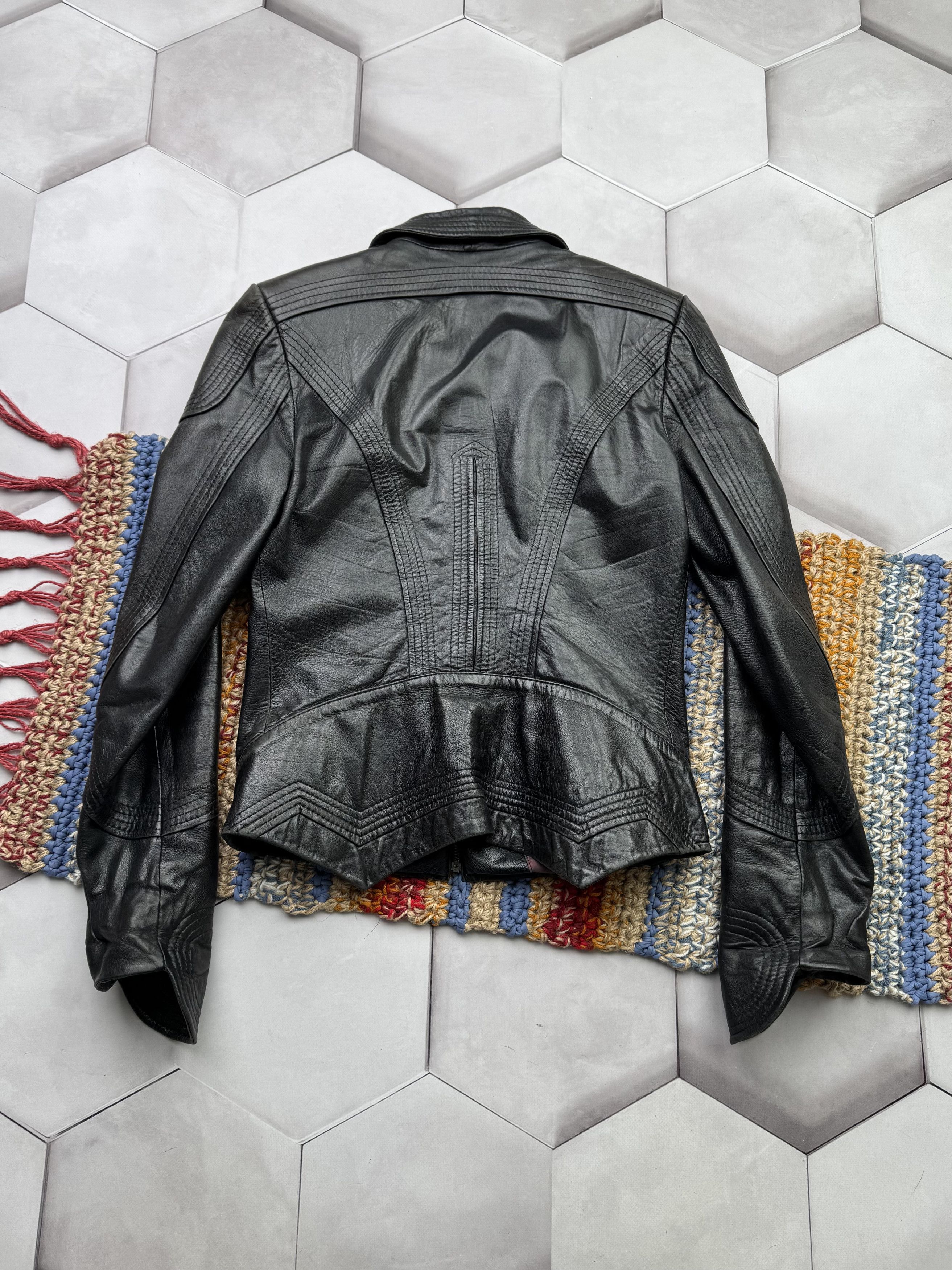Vintage Vintage Cropped Leather Jacket Size S / US 4 / IT 40 - 12 Thumbnail