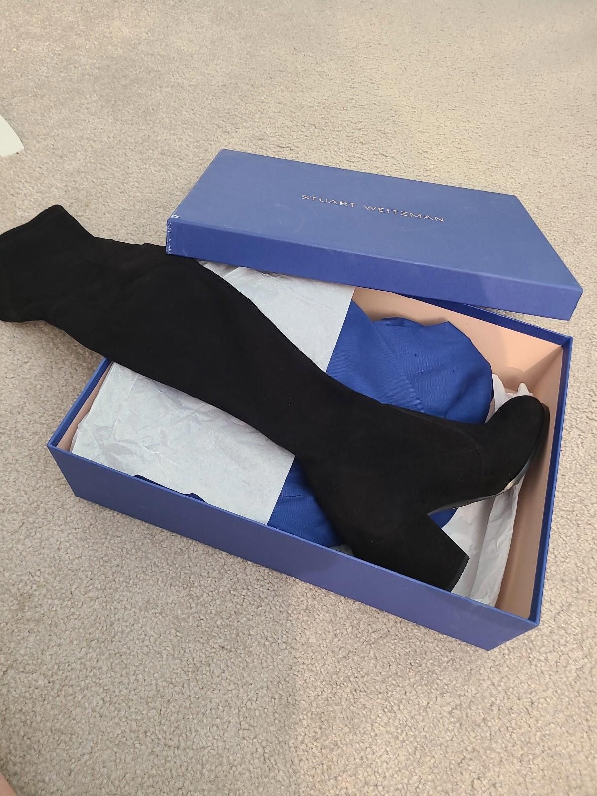 Stuart Weitzman Stuart Weitzman Tieland Thighhigh Suede Boots Size US 8.5 / IT 38.5 - 1 Thumbnail